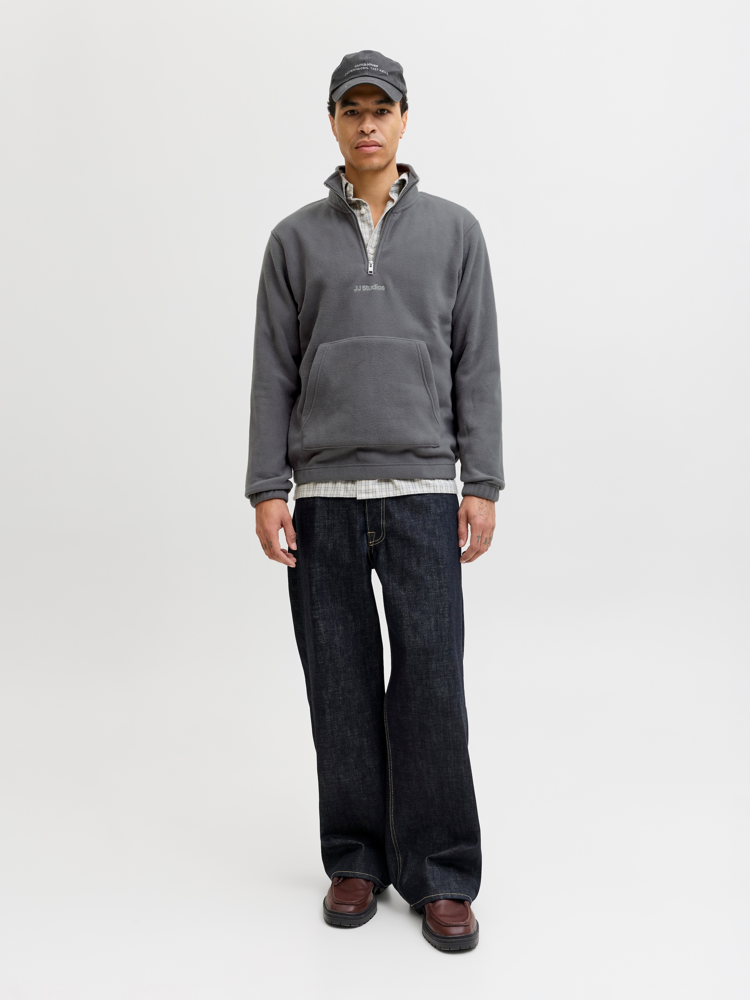 Jack & Jones Fleecepullover »JJSOHO HALFZIP FLEECE«, Kunstfaser, relaxed fit
