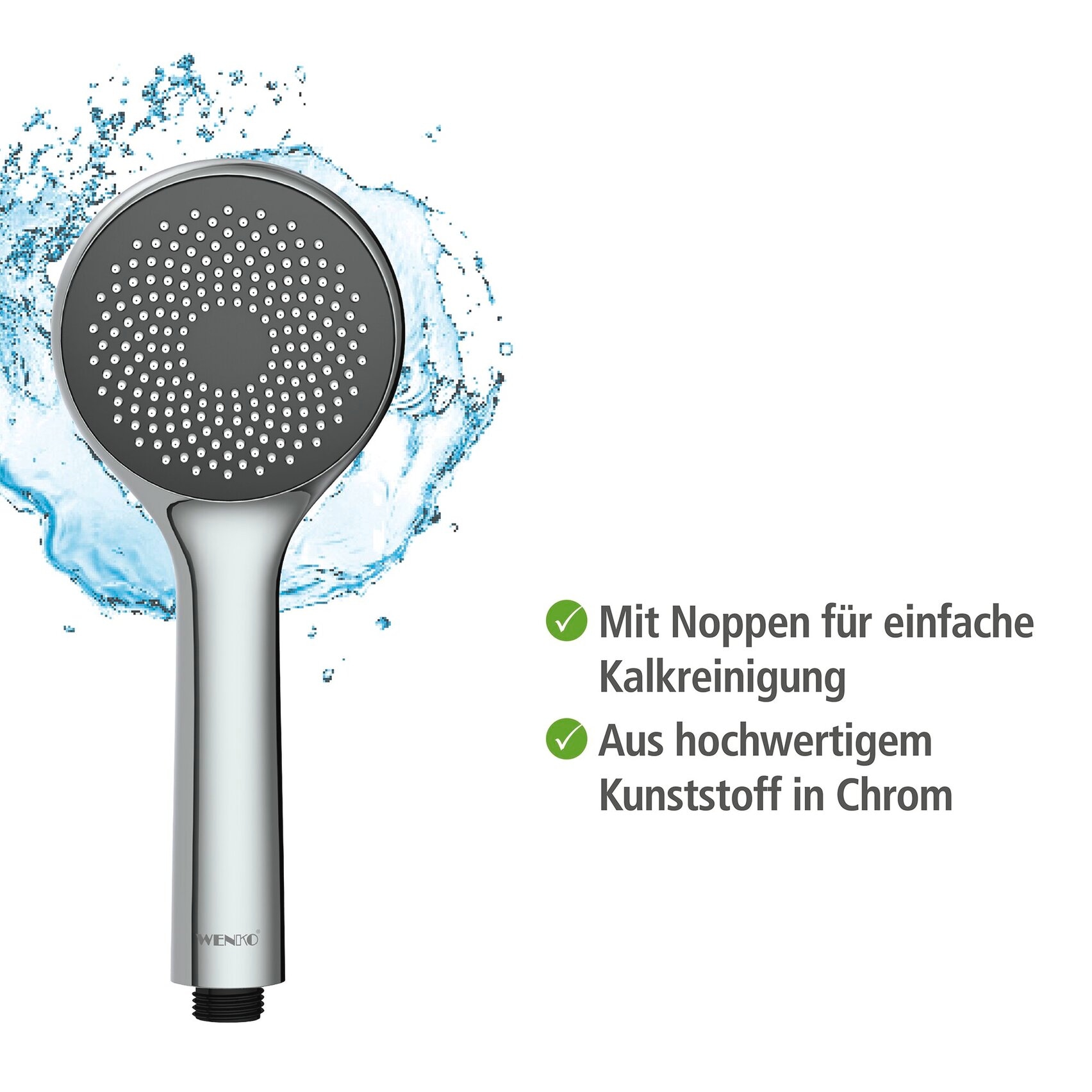 WENKO Handbrause »Watersaving System« Durchmesser 9,6 cm