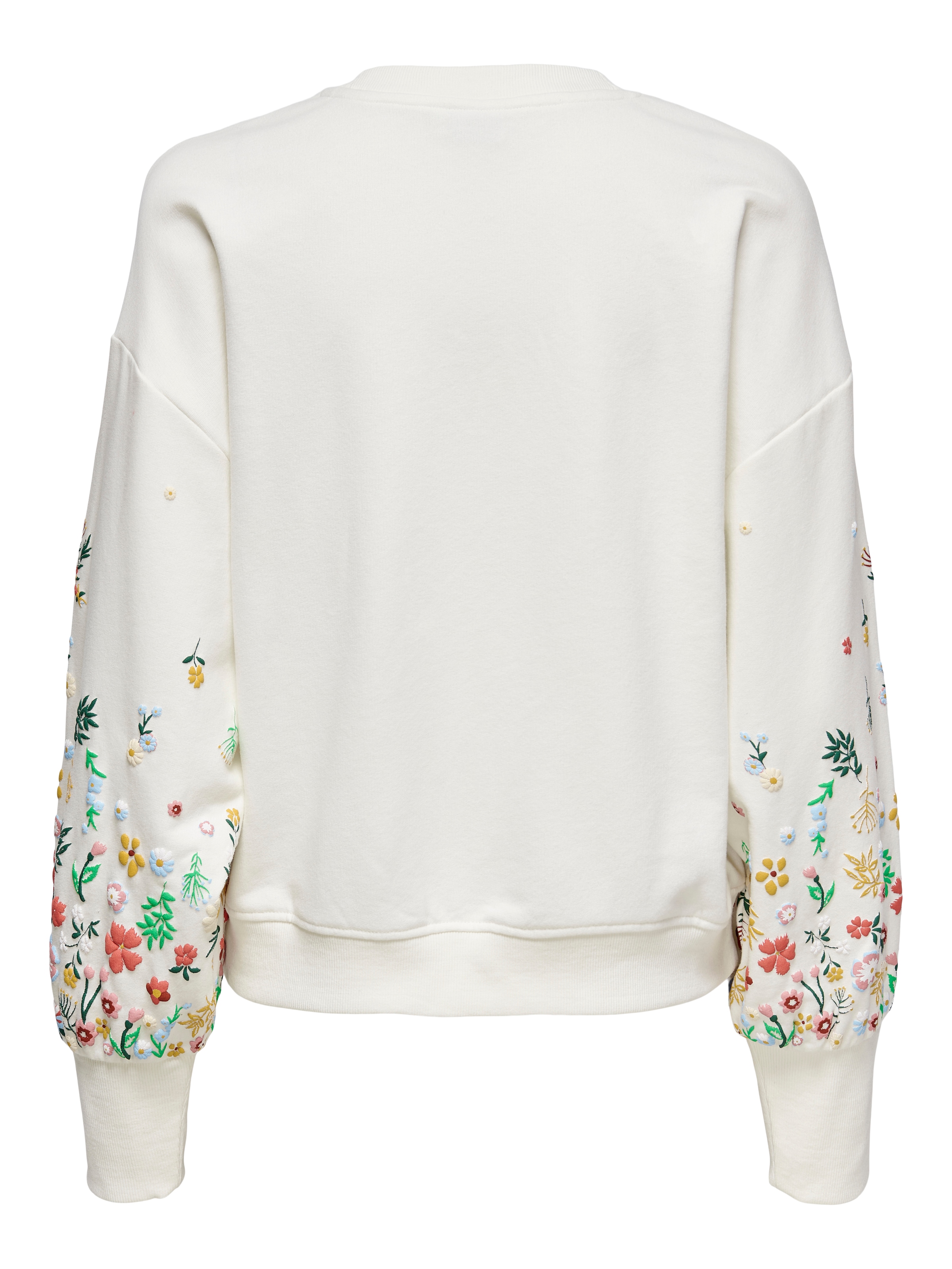 ONLY Sweatshirt »ONLBROOKE L/S O-NECK FLOWER SWT«, Baumwollmischung, regular fit
