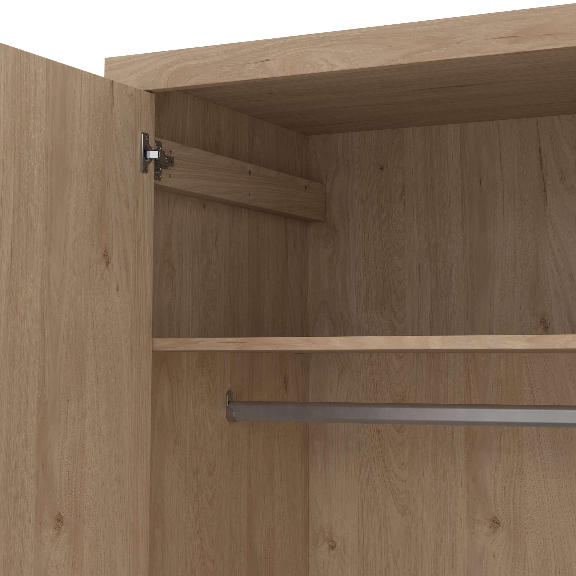 Home affaire Kleiderschrank »Mira Kleiderschrank mit 2 Türen, Spiegeltür & 2 Schubladen« 2 Türen und 1 Spiegeltür für mehr Komfort