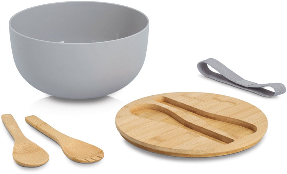 Zeller Present Salatschüssel »XARTA, Set 4-teilig« 4 Stk. aus Kunststoff hochwertiges natürliches Material