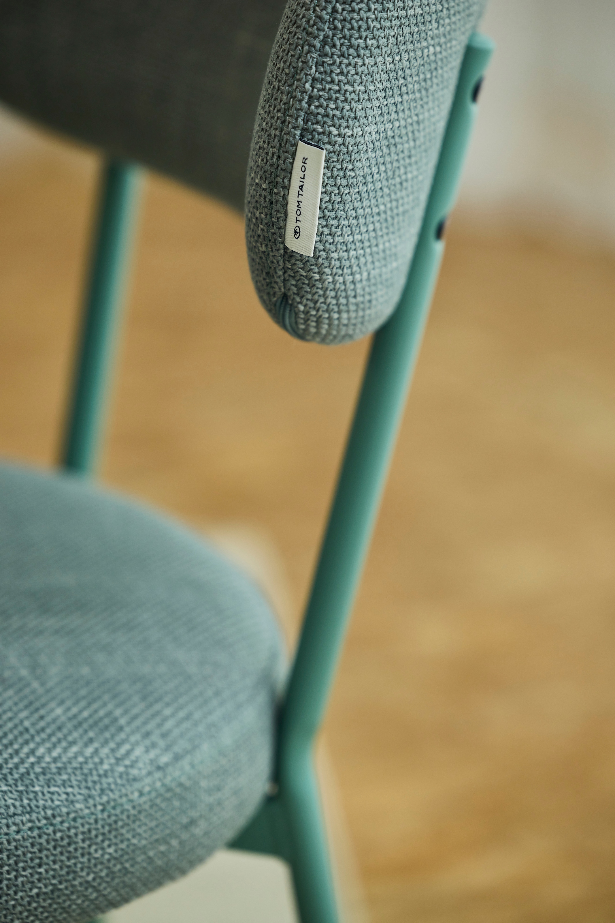 TOM TAILOR HOME 4-Fußstuhl »SOFT PAD CHAIR« (Set) 2 Stk. Webstoff Esszimmerstuhl, 4-Fußgestell, mit Rückenausschnitt