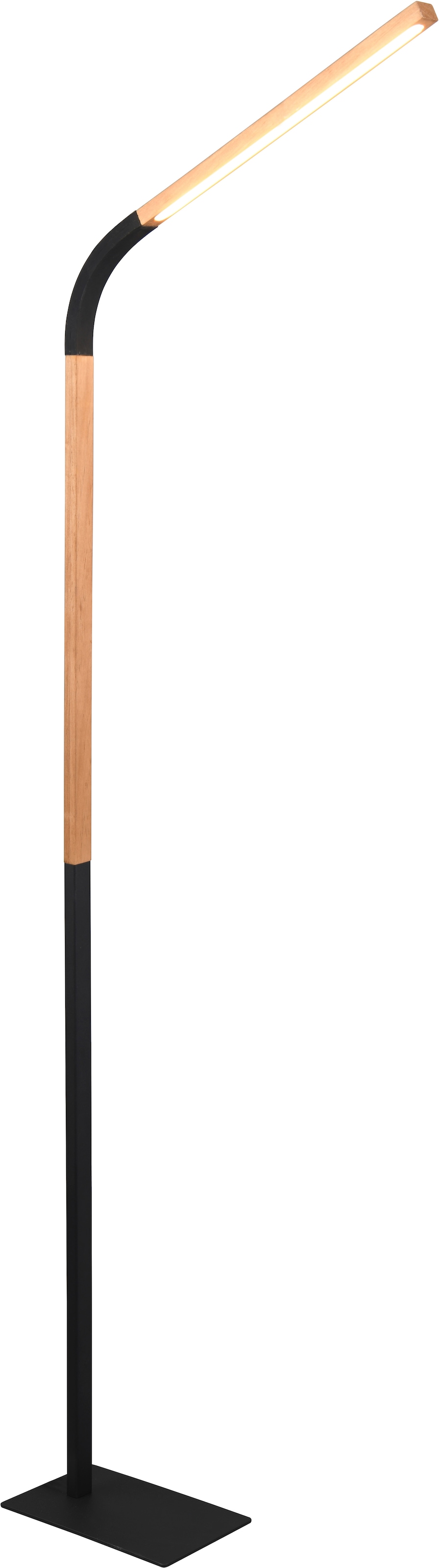 TRIO Leuchten LED Stehlampe »NORRIS, Stehleuchte mit Fußdimmer und Flexarm, Leseleuchte H. 140cm« LED-Board 1 Stk. Warmweiß 11W 1400 Lumen warmweiße LED, dimmbar per Fußschalter (3 Stufen)