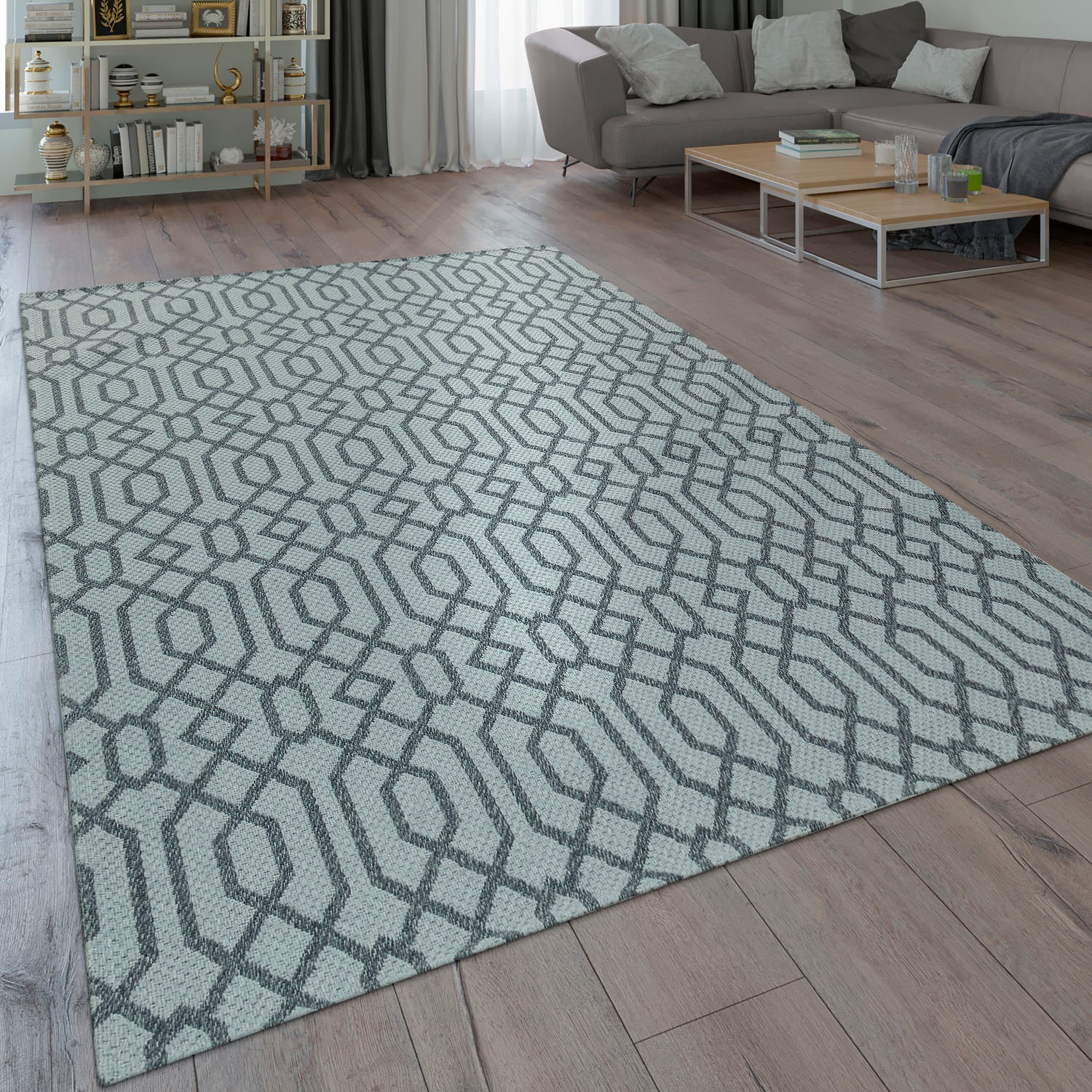 Paco Home Teppich »Varadero OTTO online Kurzflor, rechteckig, 462«, bei 3D-Design, Wohnzimmer