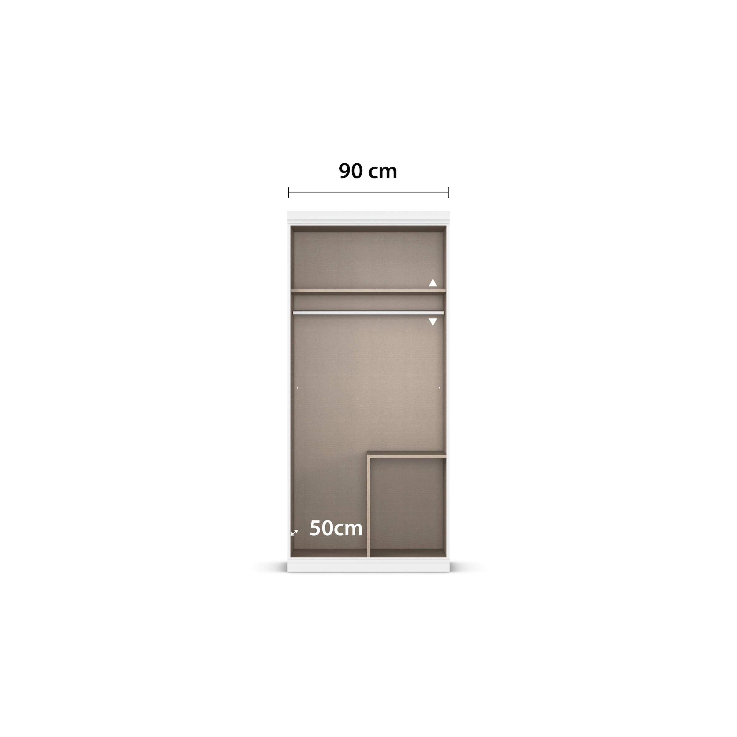 rauch Kleiderschrank »Marlene«, (in 3 verschiedenen Ausstattungen BASIC/CLASSIC/PREMIUM), in 3 Breiten 91/136/181 cm im Landhaus-Stil MADE IN GERMANY
