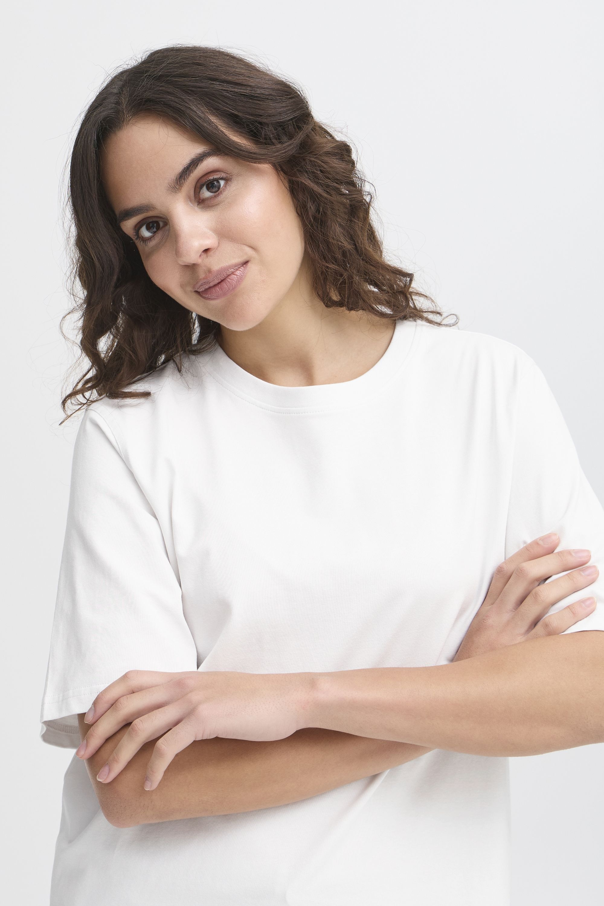 fransa Rundhalsshirt »Rundhalsshirt FRZASHOULDER«