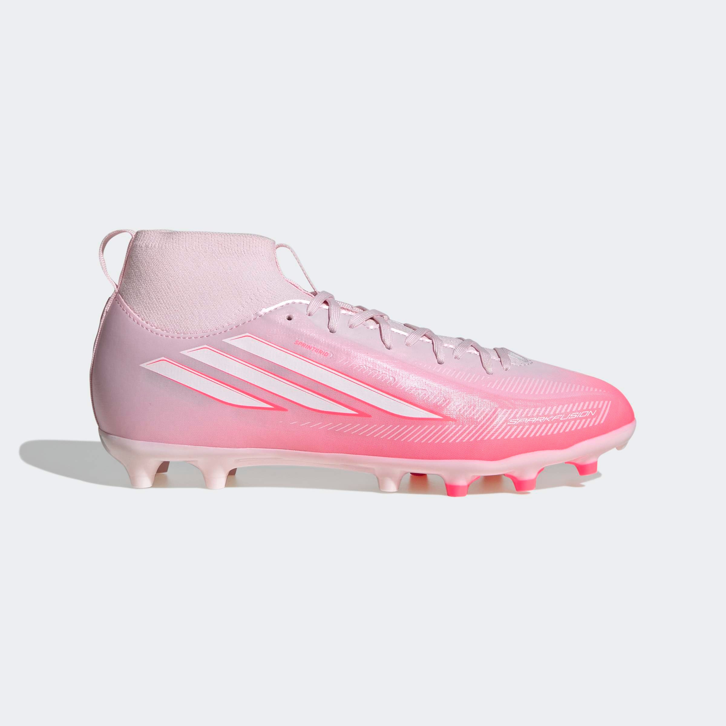adidas Performance Fußballschuh »F50 SPARKFUSION LEAGUE KIDS , FESTE BÖDEN / KUNSTRASEN, HALBHOCH GESCH«  für Rasen und Kunstrasenplätze geeignet, für Jugendliche & Kinder