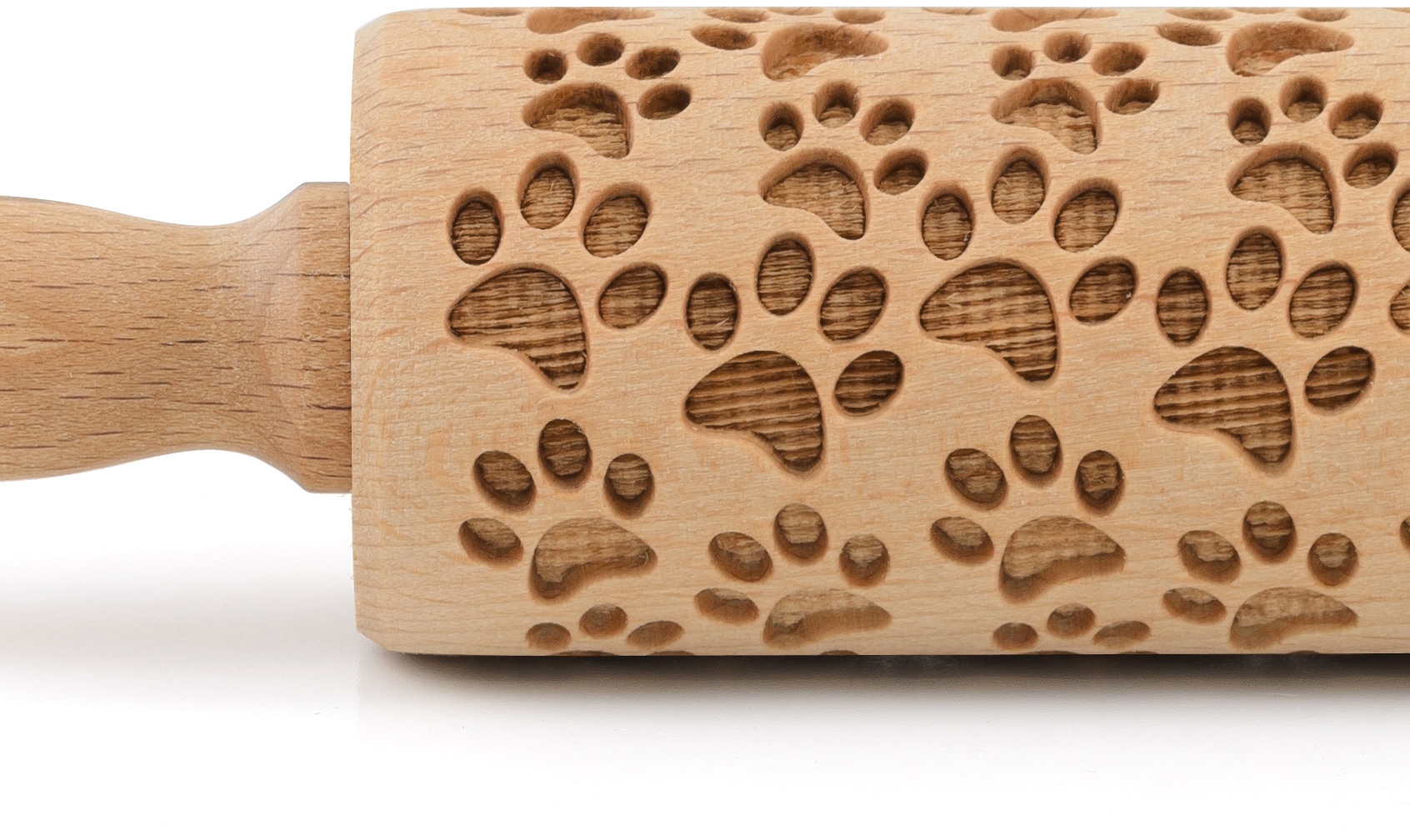 folkroll Teigroller »3D-Motiv-Teigrolle« Hundepfote