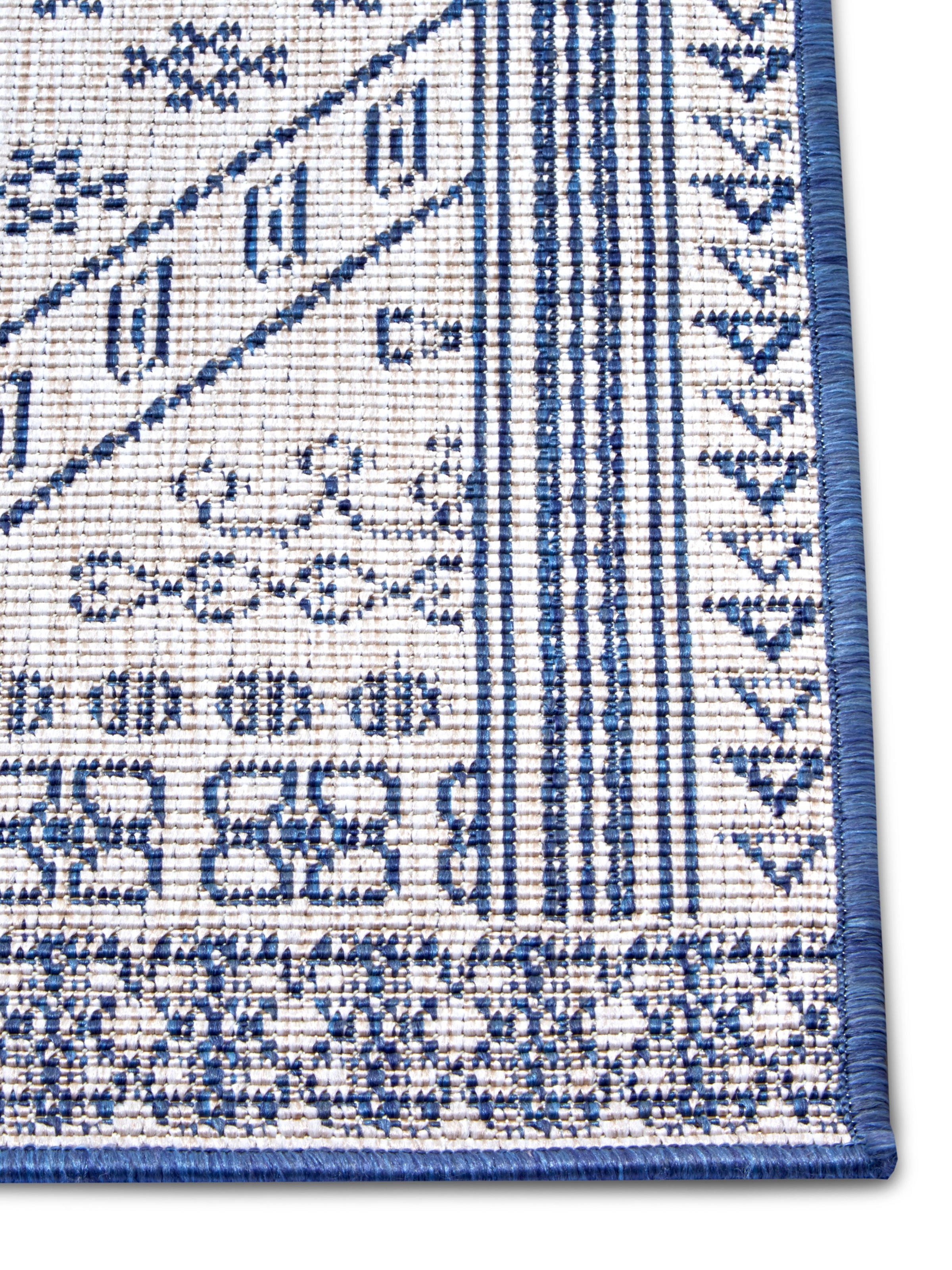 NORTHRUGS Teppich »Doha«, rechteckig, 5 mm Höhe, Wendbar, gekettelt, strapazierfähig, pflegeleicht, in EU hergestellt