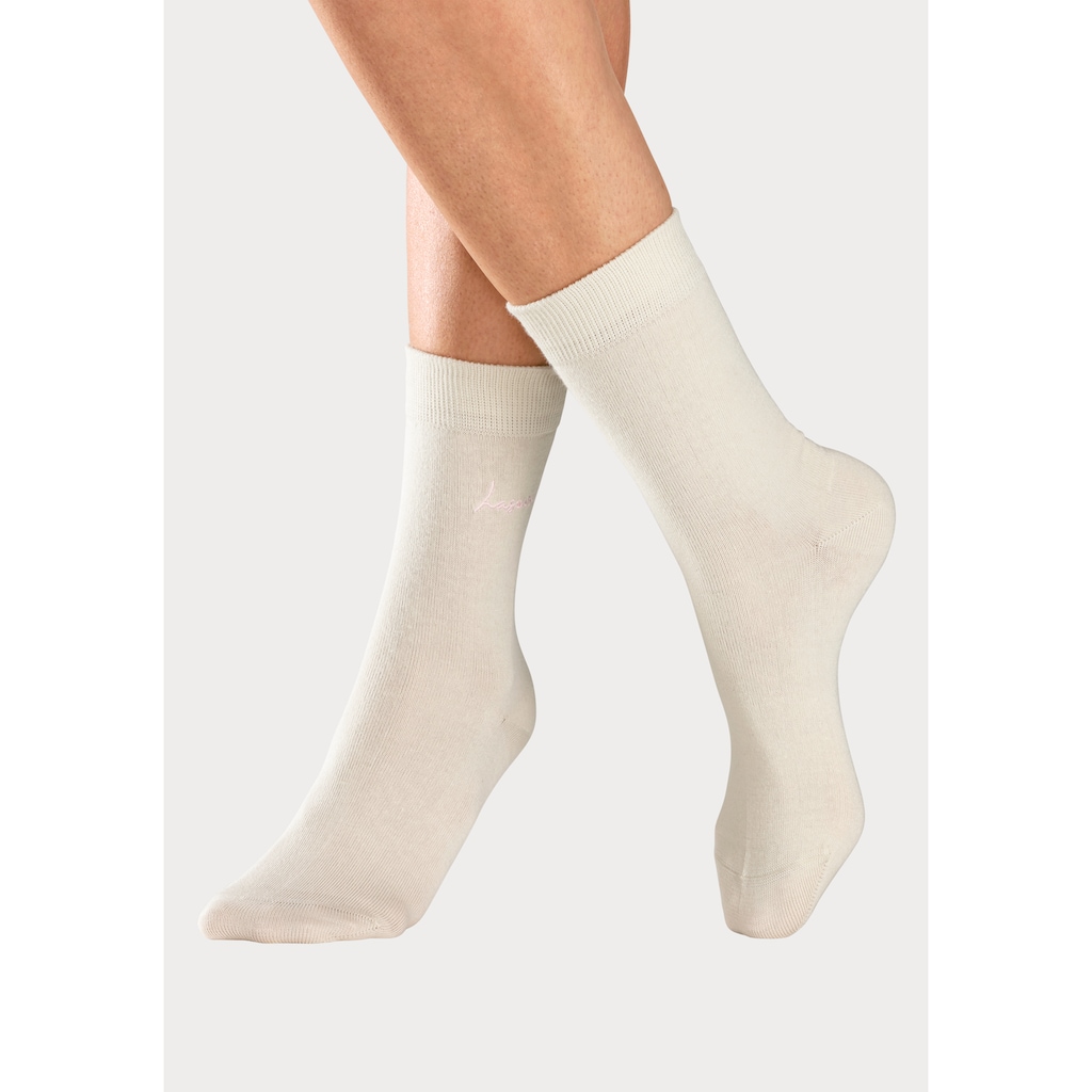 LASCANA Basicsocken, (Set, 7 Paar)