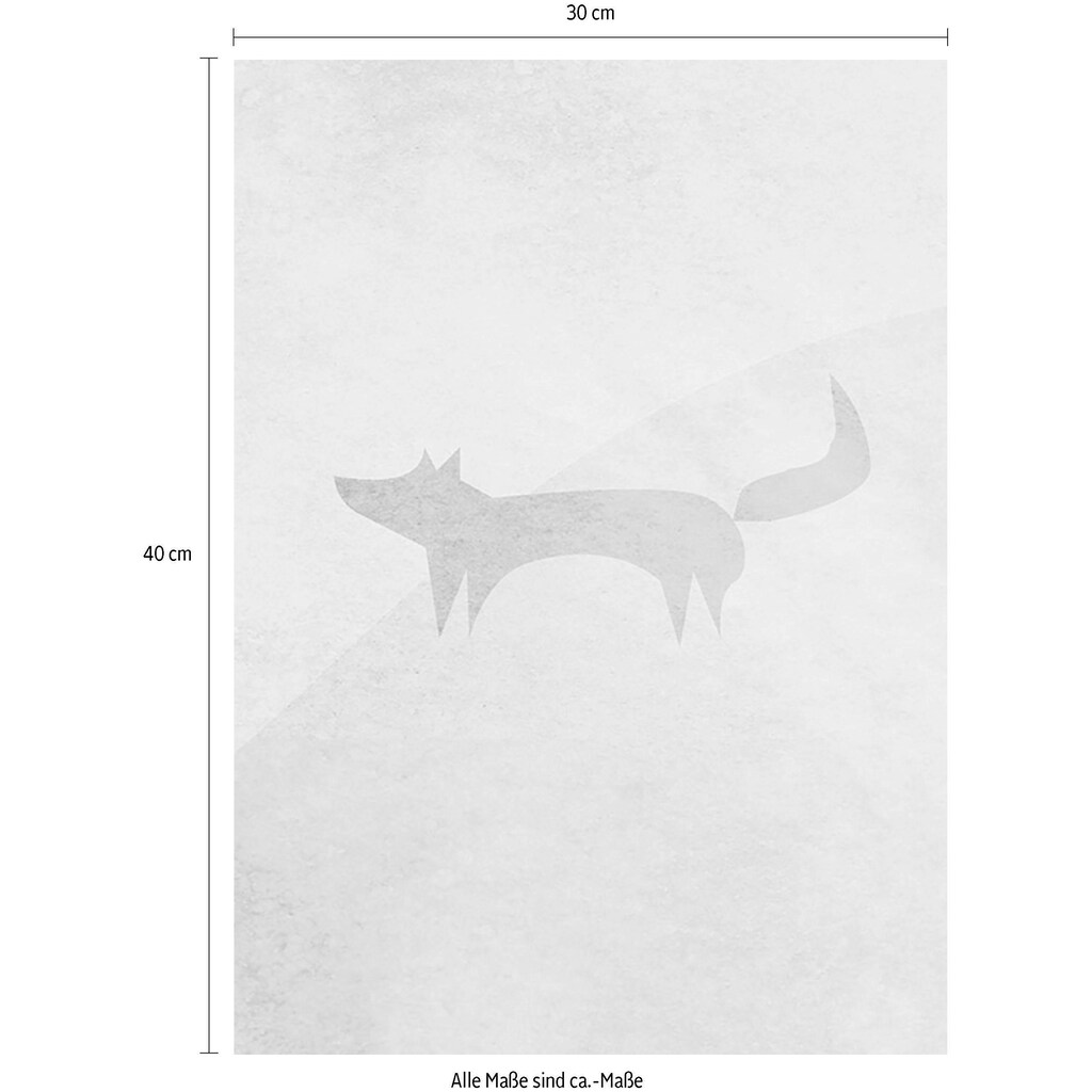 Komar Poster »Wild and Free Fox«, Tiere, (1 St.)