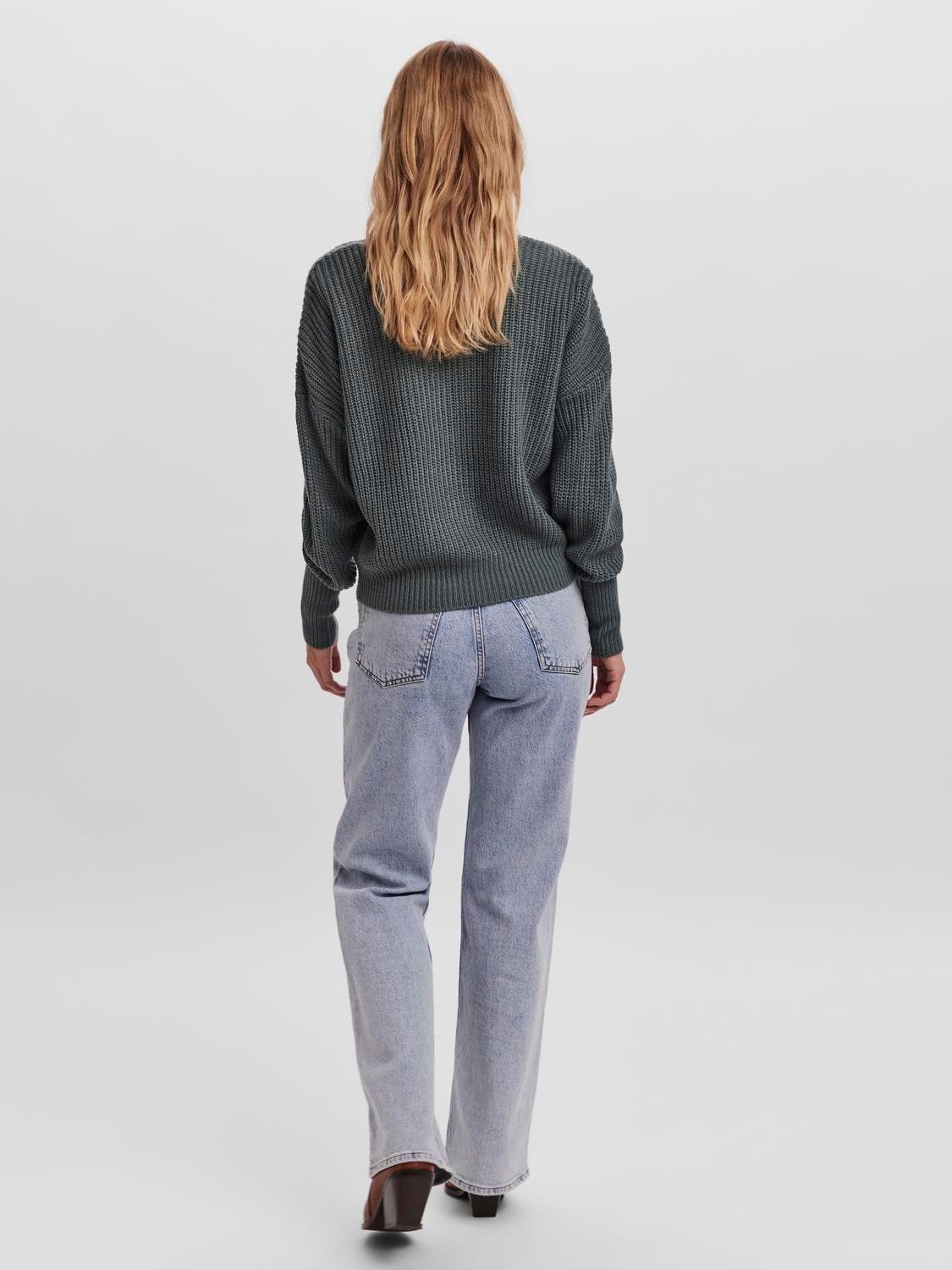 Vero Moda Strickjacke »VMLEA LS V-NECK CUFF CARDIGAN NOOS«, mit Knopfleiste