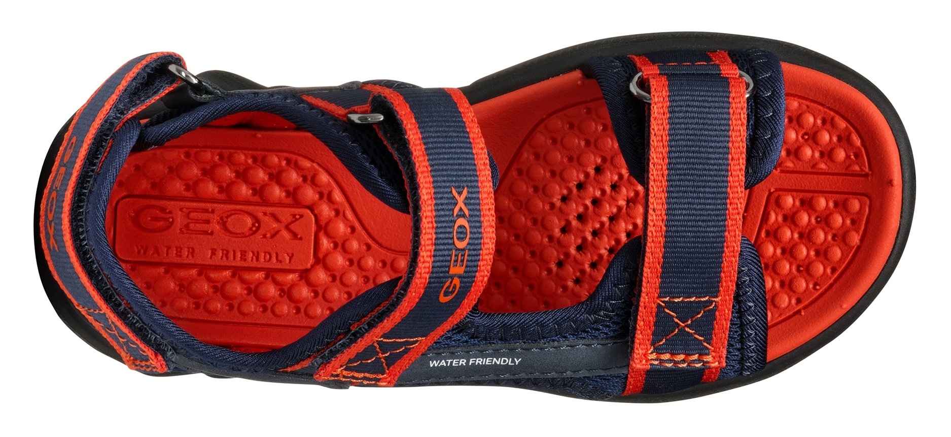 Geox Sandale »J SANDAL AIRADYUM BO«, Trekking Sandale, Sommerschuh, Klettschuh mit farbiger Innensohle