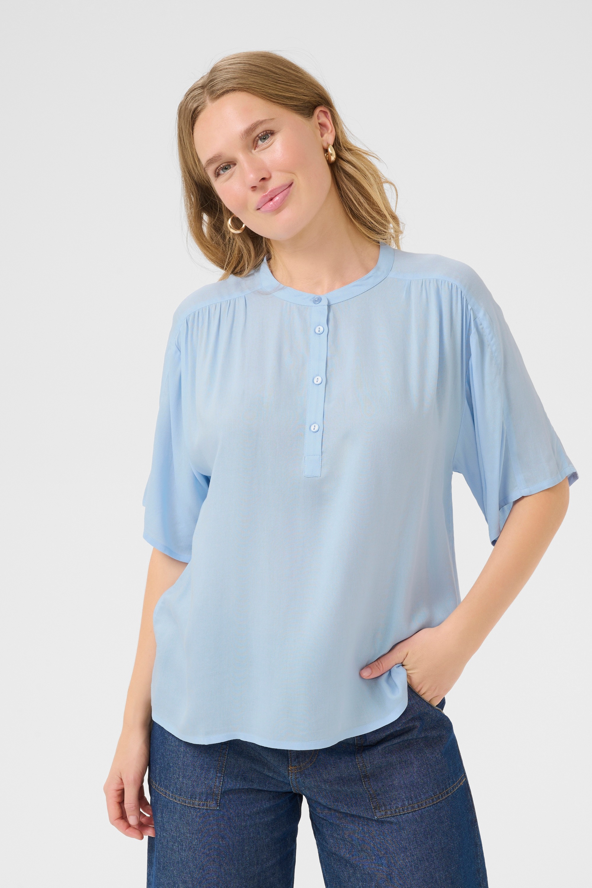 KAFFE Kurzarmbluse »Kurzarm-Bluse BPcharlotte«