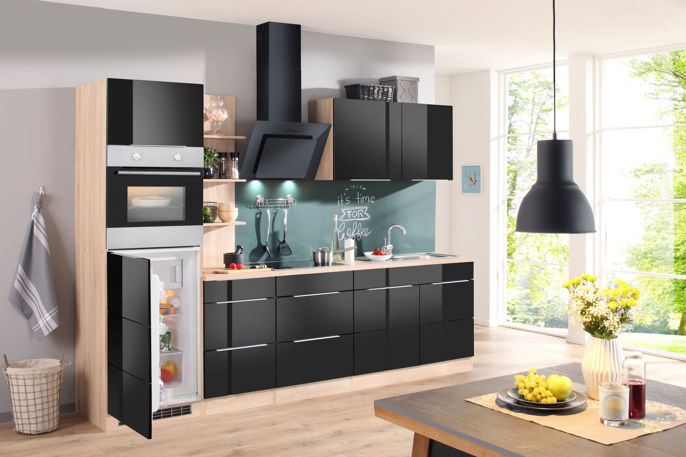 KOCHSTATION Spülenschrank »KS-Brindisi« 100 cm breit, inklusive Einbauspüle