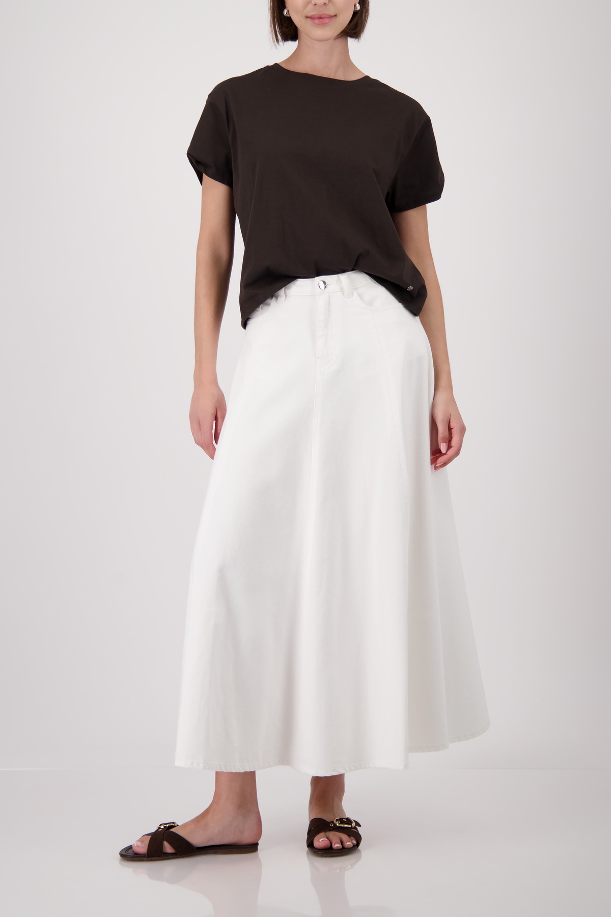 Monari T-Shirt »Shirt Basic Schmuckdetail« Regular fit mit Schmuckdetails