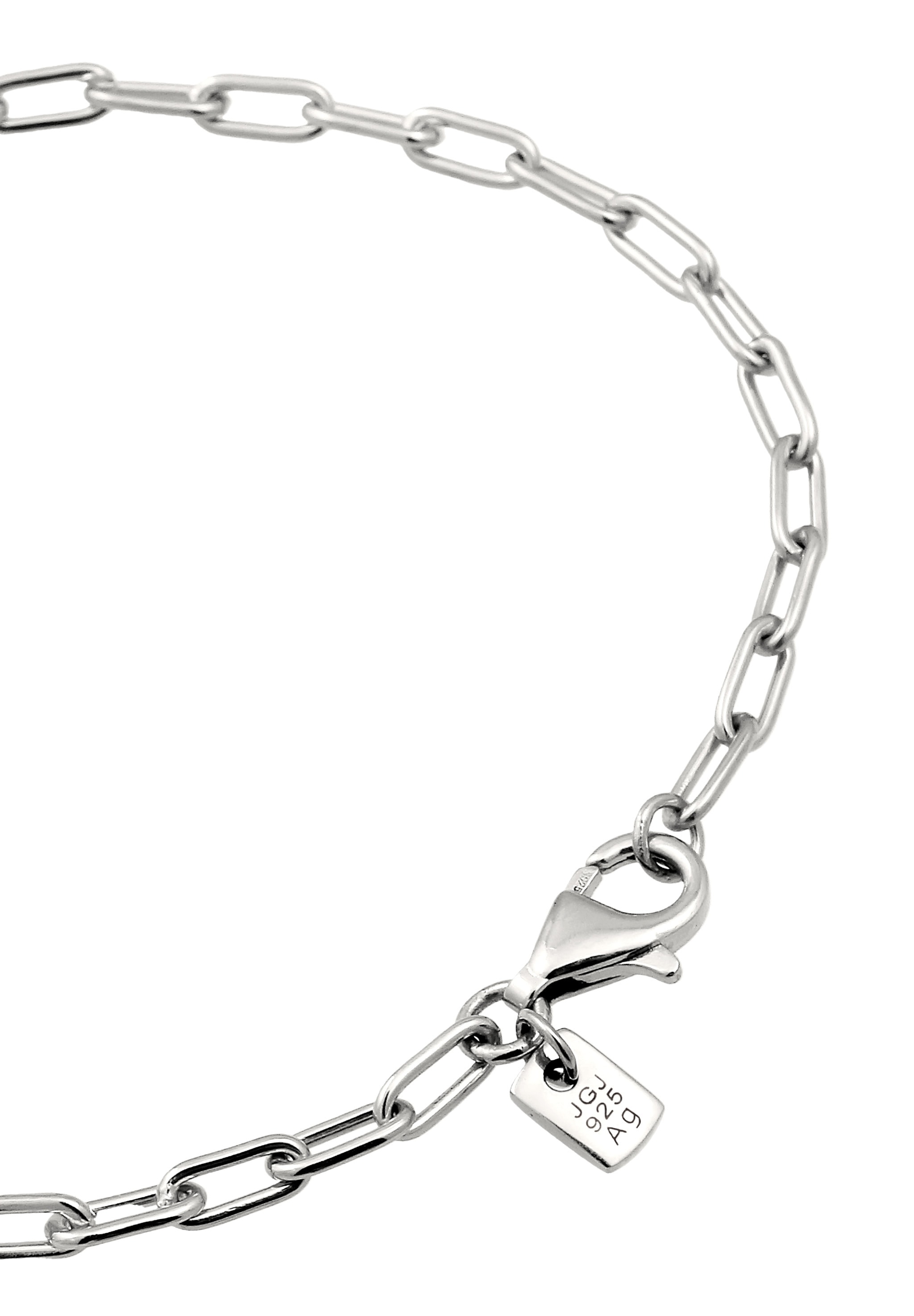 Kuzzoi Armkette »Armband Gliederkette Oval 925 Sterling Silber«