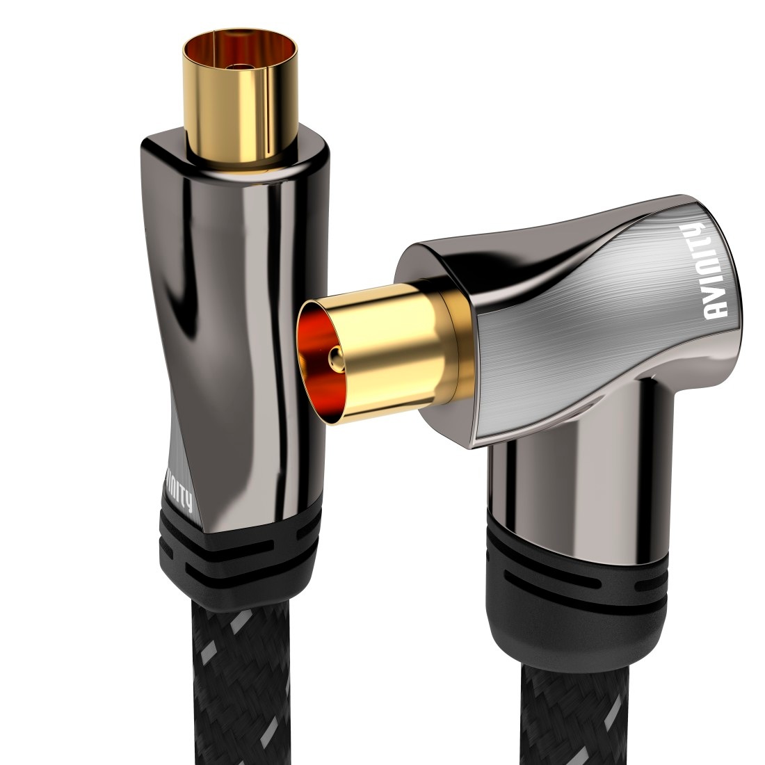 Antennenkabel, Gewebe, Filter, vergoldet, 5 m, 100dB »Koax-St....