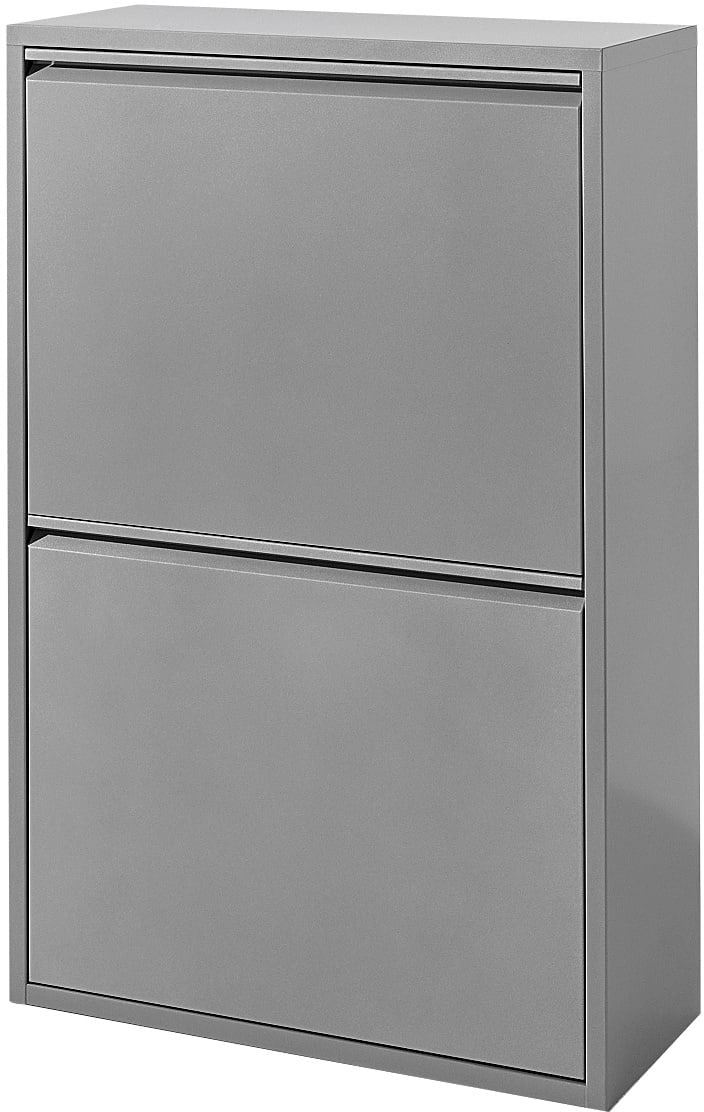 Heine Home Mülleimer in silberfarben, Größe B/H/T: 60 cm x 92 cm x 25 cm