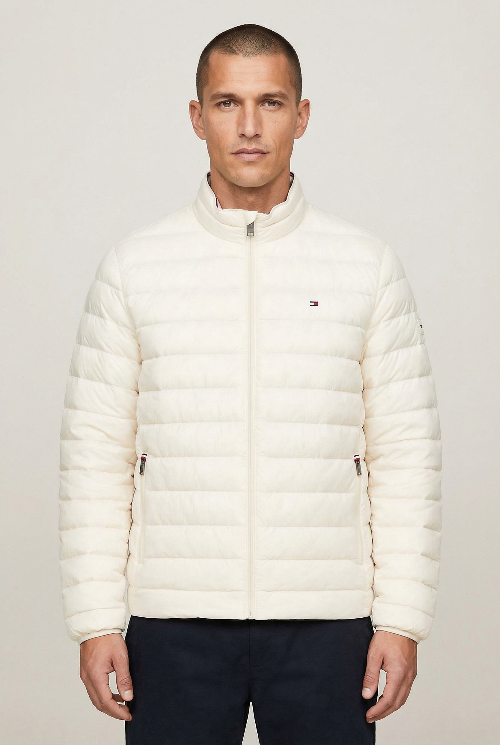 Tommy Hilfiger Steppjacke »PACKABLE RECYCLED JACKET« Winterjacke mit Logostickerei