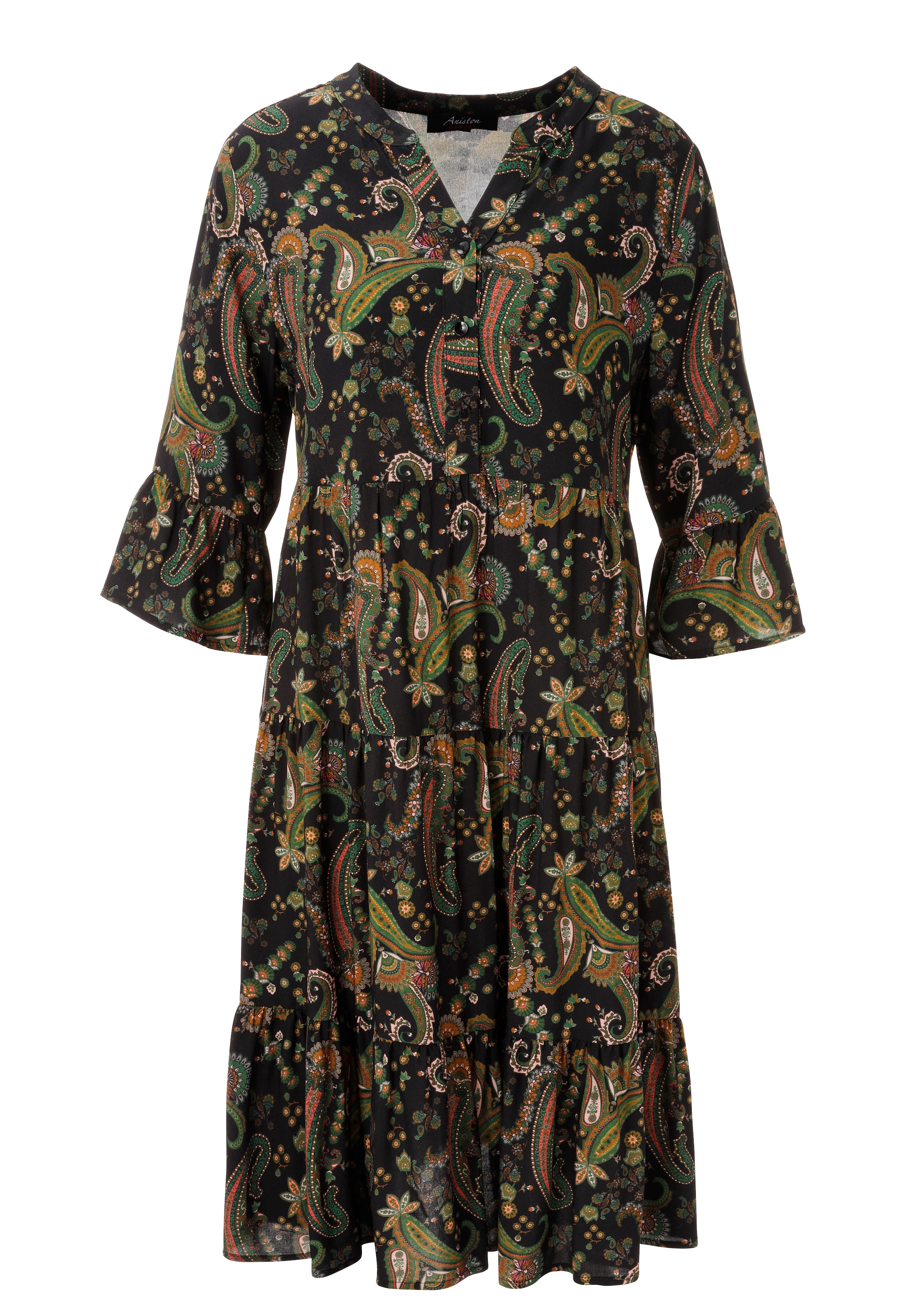 Aniston CASUAL Tunikakleid mit farbenfrohen Paisley-Muster bedruckt - NEUE KOLLEKTION