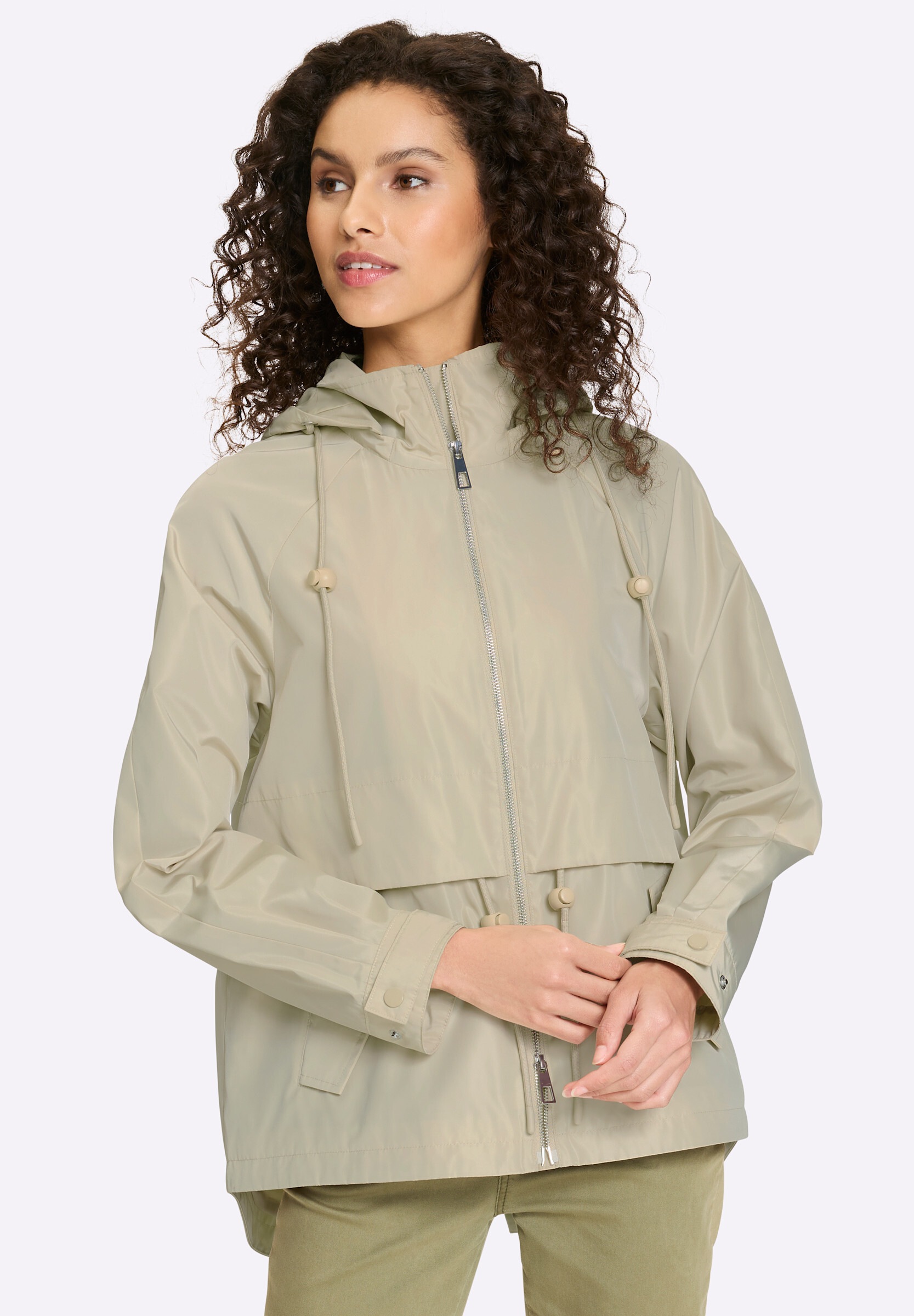 heine Funktionsjacke »Outdoorjacke Jacke mit Beschichtung« Abnehmbare Kapuze