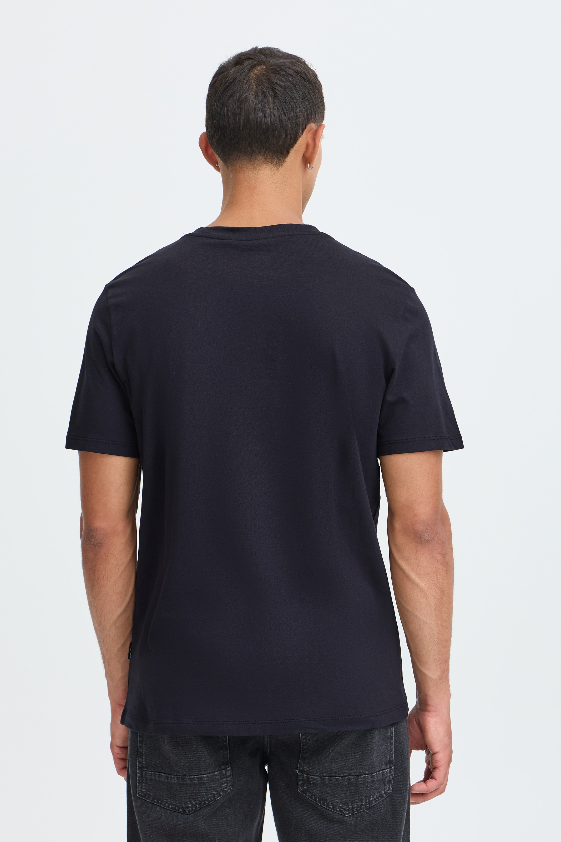 Blend Rundhalsshirt »BHLOGAN  S/S EMB TEE« Baumwolle, regular fit