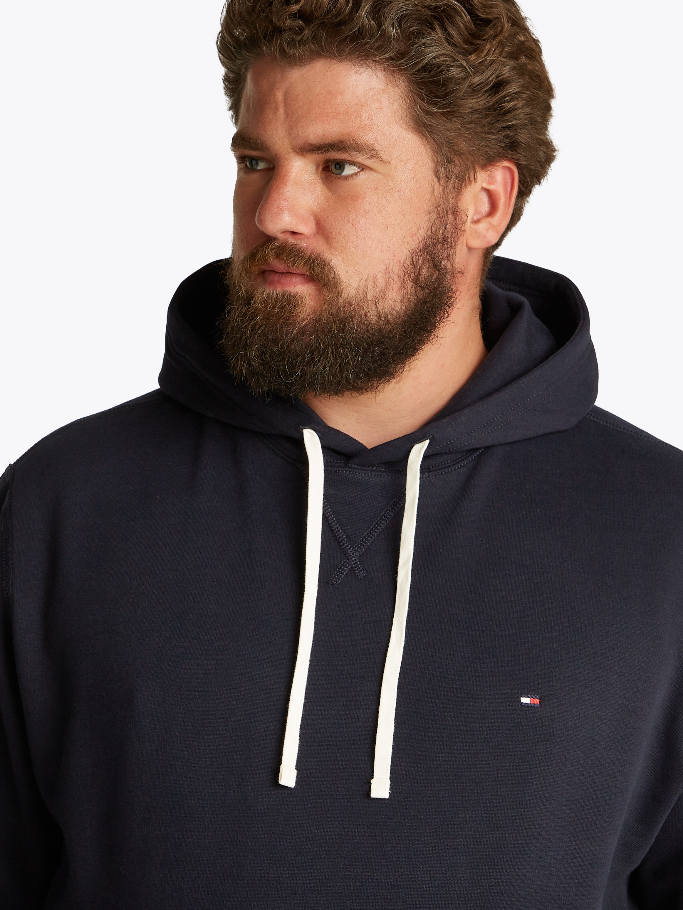 Tommy Hilfiger Big & Tall Sweatshirt »BT-ESSENTIAL FLEECE HOODY-B«, in Großen Größen, Logostickerei