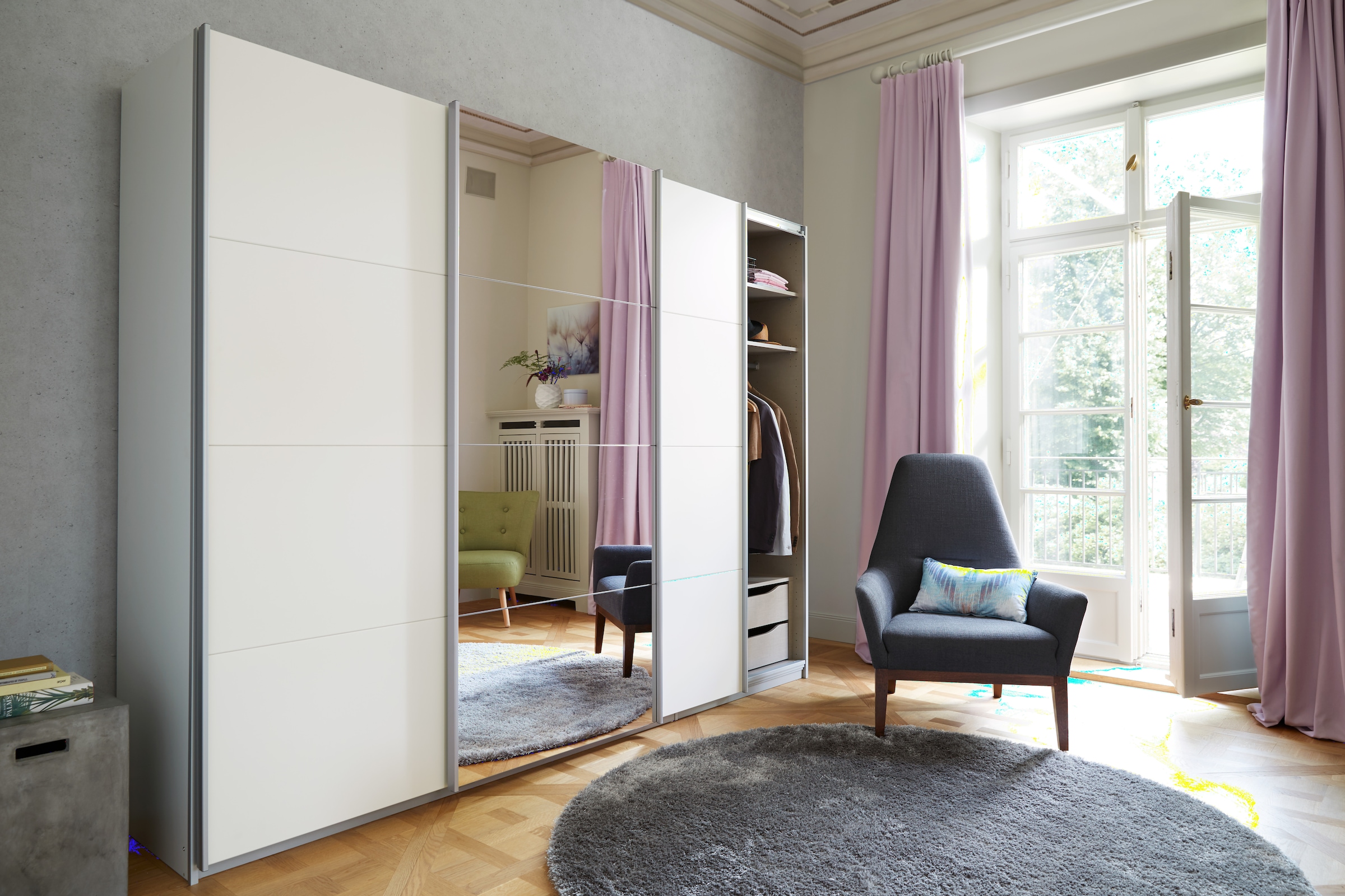 rauch Schwebetürenschrank »Dobene« inkl. Schubkasteneinsatz und Einlegeböden