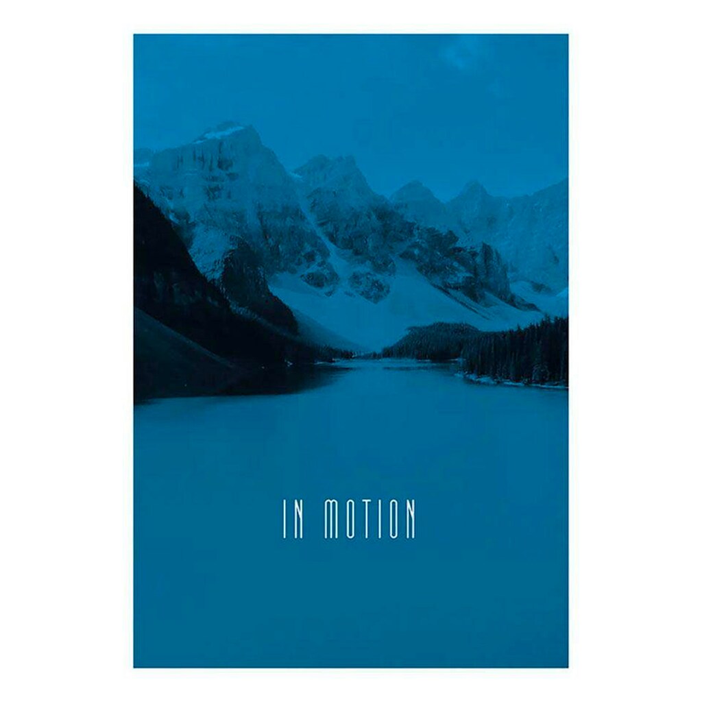 Komar Poster »Word Lake In Motion Blue«, Natur, Höhe: 70cm
