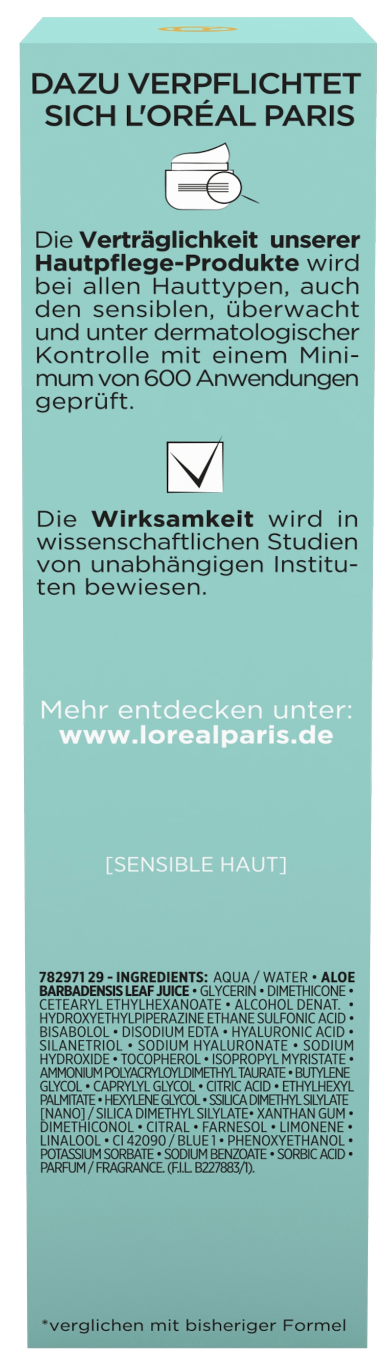 L'ORÉAL PARIS Gesichtsfluid »Hydra Genius Aloe Aqua« hochkonzentrierte Feuchtigkeit, zieht sofort ein, weichere Haut