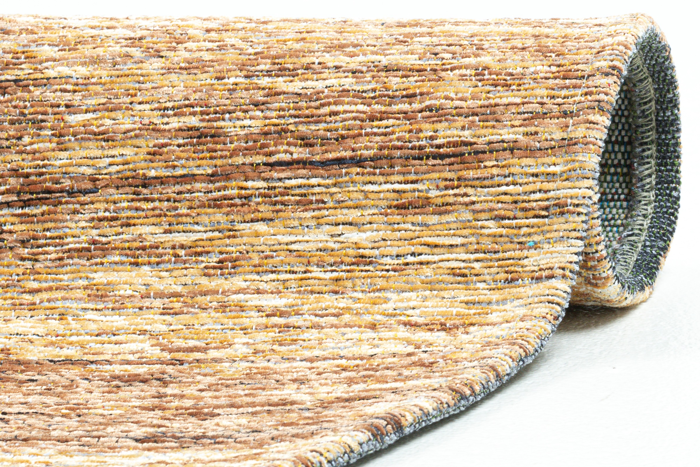 Sansibar Teppich »Keitum 009« rund 3 mm Höhe Flachgewebe, Motiv Holzdielen & gekreuzte Säbel