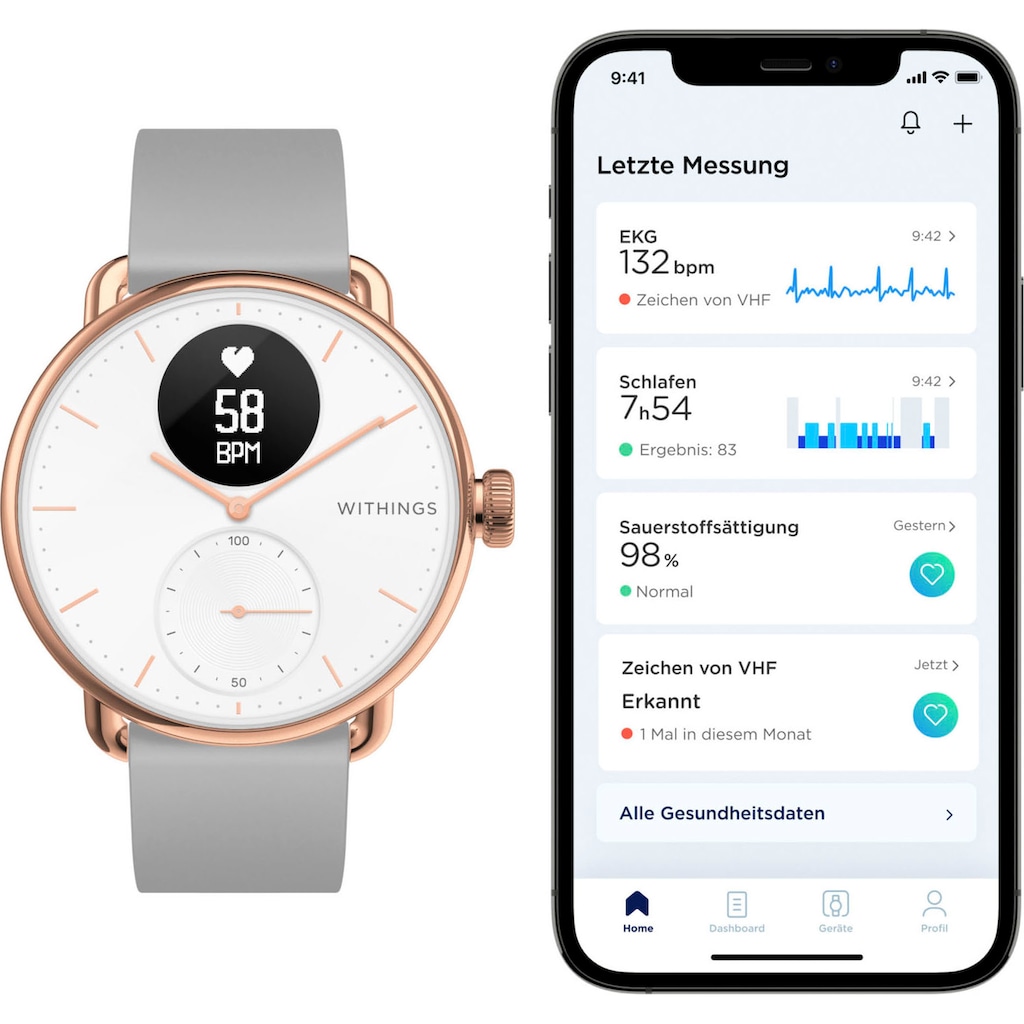 Withings Smartwatch »SCANWATCH HWA09-model 5-All-Int«