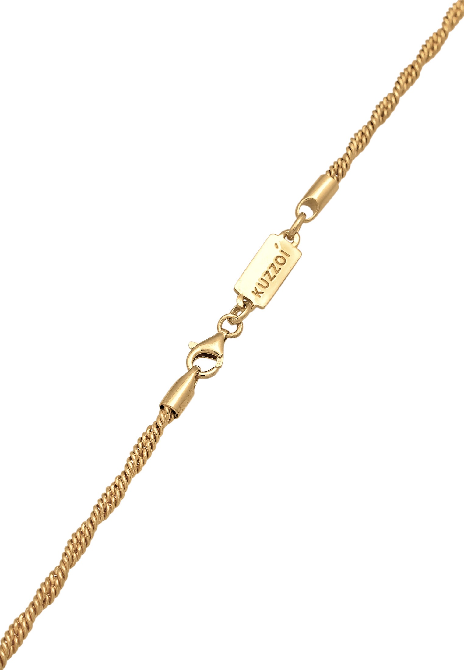 Kuzzoi Silberkette »Halskette Herren Basic Kordelkette Gedreht 925 Silber«