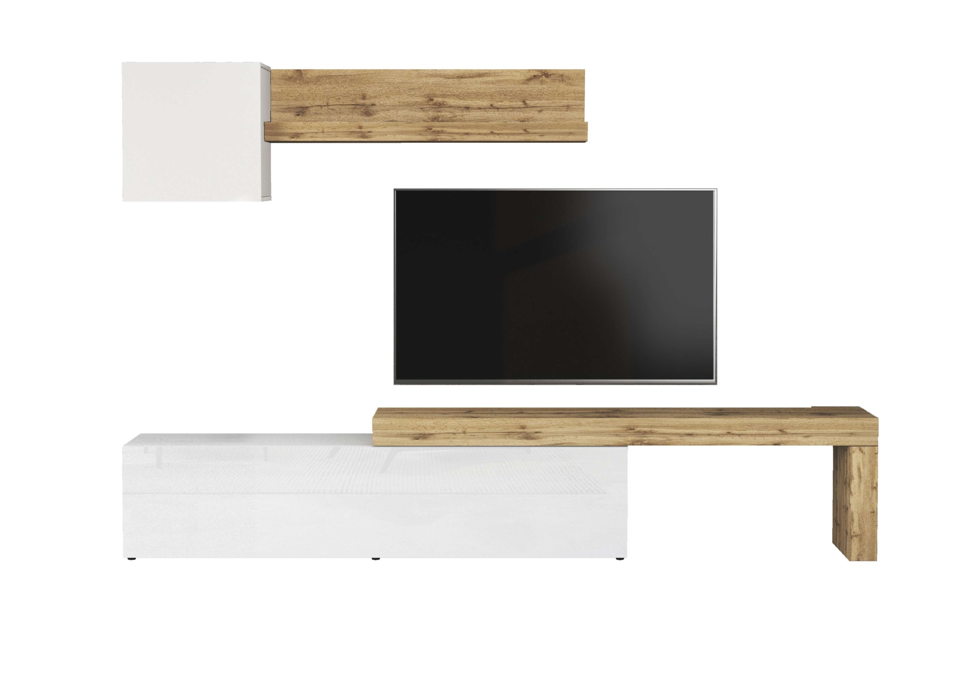 OTTO home TV-Wand »Chronos TV-Set, Wohnwand – Elemente frei platzierbar, Made in Italy« Set, 3-er set, 3 Stk. tlg.