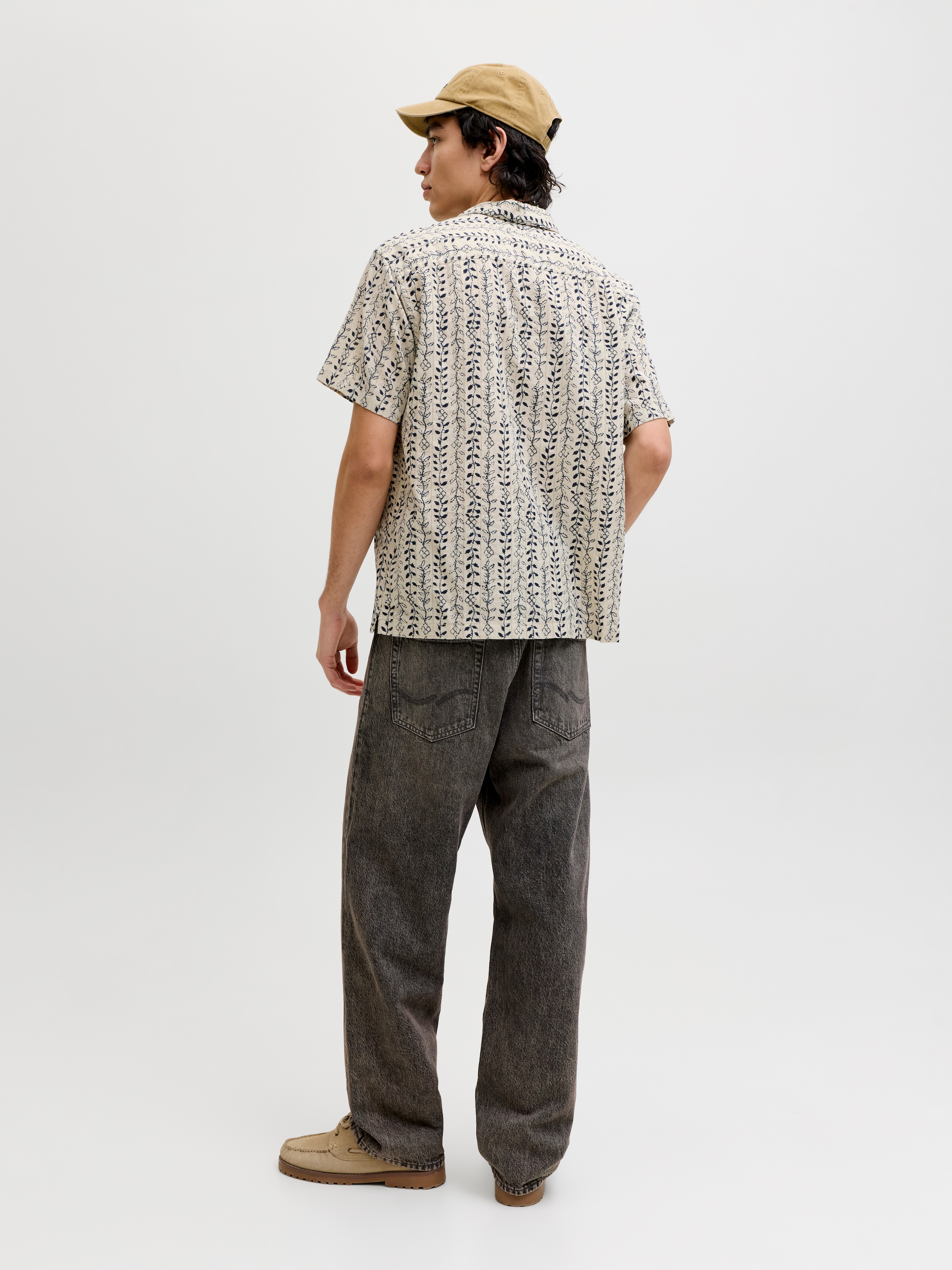 Jack & Jones Kurzarmhemd »JPRBLULYON PRINT DOBBY S/S SHIRT SN«