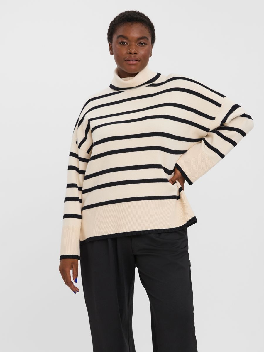 Vero Moda Curve Rollkragenpullover »VMSABA LS ROLLNECK BLOUSE GA NOOS CUR«