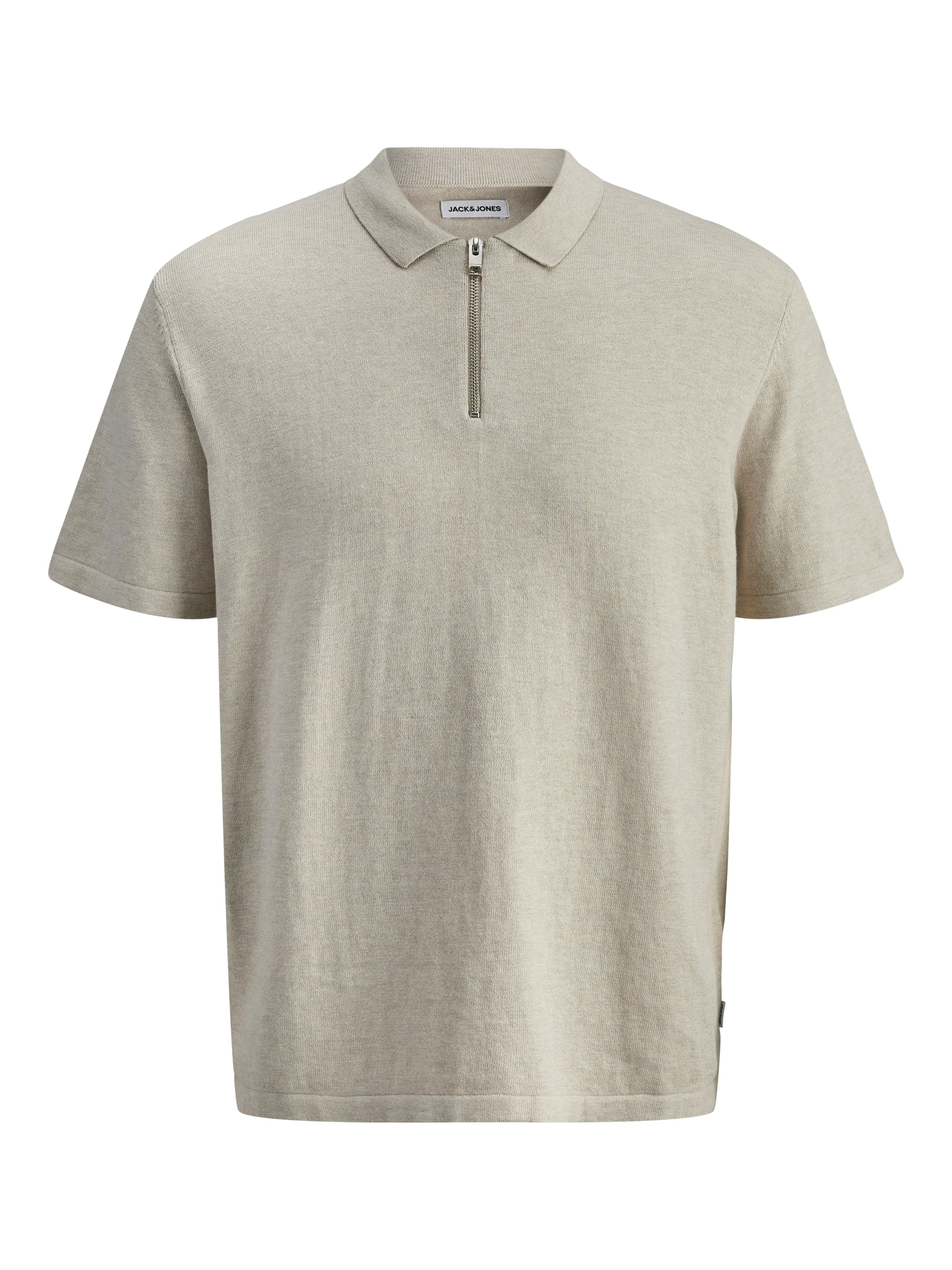 Jack & Jones Kurzarmpullover »JJEEMIL KNIT ZIP POLO SS SN« mit kurzem Reißverschluss