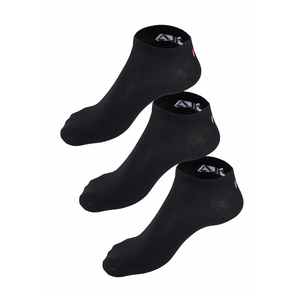 Fila Sneakersocken, (3 Paar), mit eingestricktem Logo an der Ferse