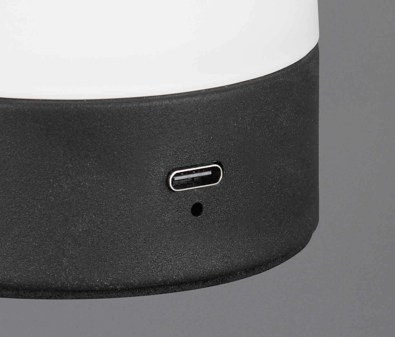 REALITY Leuchten LED Tischleuchte »DOOLEY, Akku LED Tischlampe aus Glas, Höhe 18 cm Ø 14cm, IP20 1,5W LED« LED-Board 1 Stk. Warmweiß 140 Lumen 3000K warmweiß, Touchdimmer, USB-Ladeanschluss