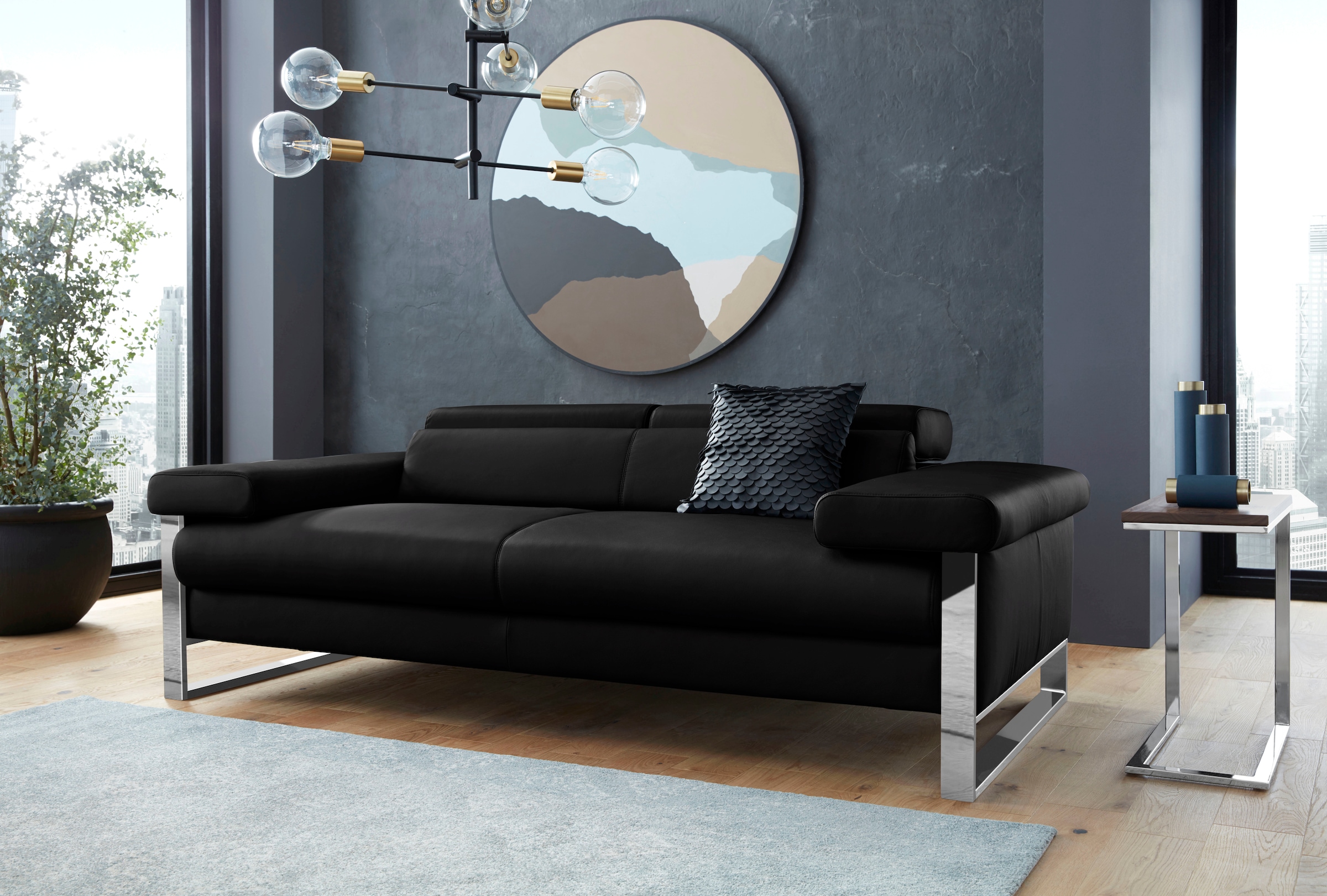 W.SCHILLIG 2-Sitzer »finn«, German Design Award 2016, Naturwalkleder der Luxusklasse, Breite 210cm