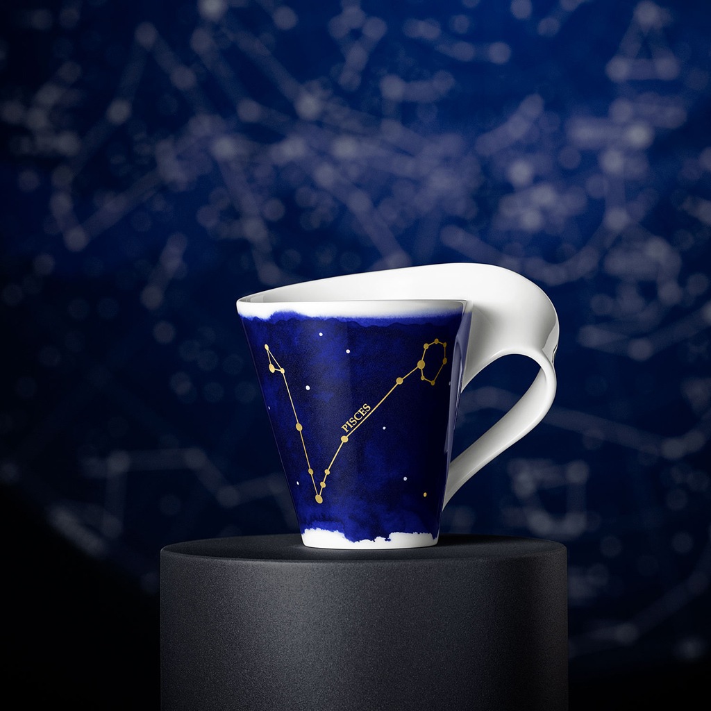 Villeroy & Boch Tasse »Tasse Fische NewWave Stars 300 ml weiß-blau«