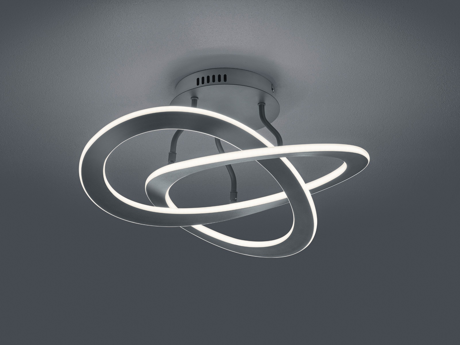 TRIO Leuchten LED Deckenleuchte »Oakland«, 1 flammig, Leuchtmittel LED-Board | LED fest integriert, modernes Design / bequem über Wandschalter dimmbar (3 Stufen)