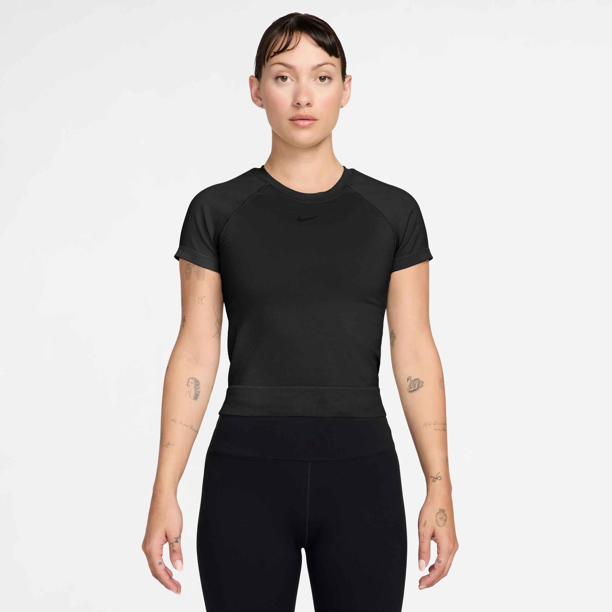 Nike Funktionsshirt »Nike Pro Seamless Women's Dri-FIT Short-Sleeve Top« Raglanärmel, Kurzarm, mit Dri-FIT-Technologie, elastisches Material