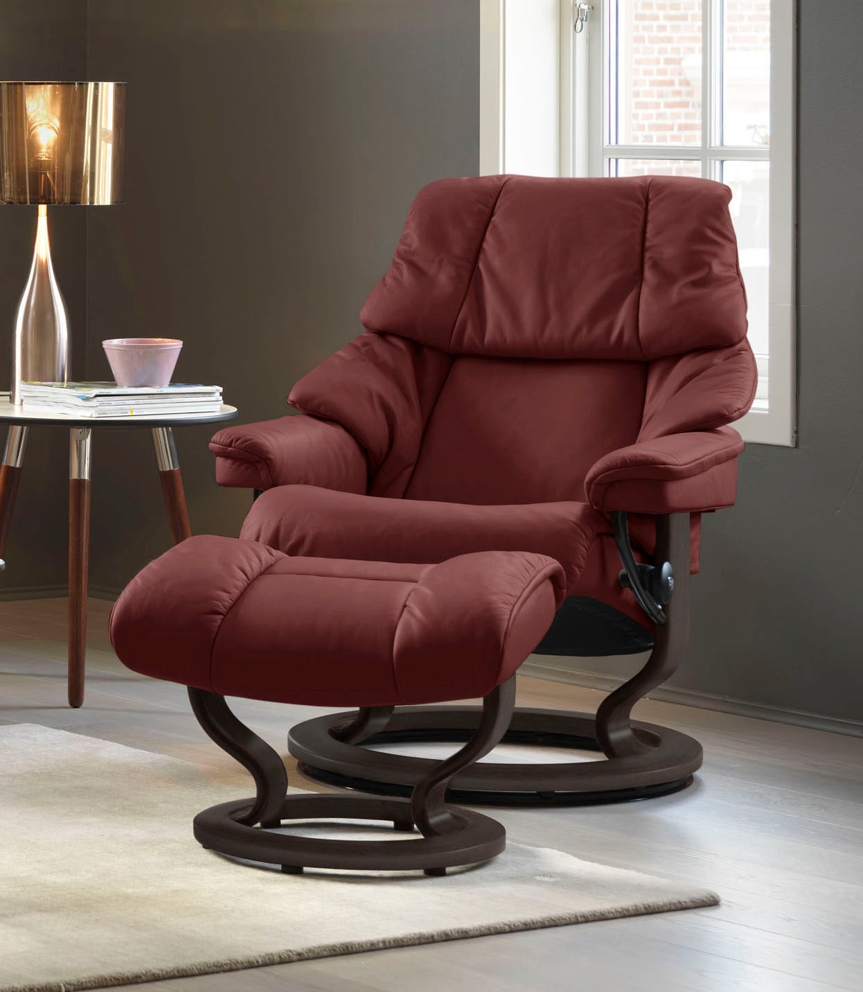 Stressless® Relaxsessel »Reno«, mit Classic Base, Größe S, M & L, Gestell Wenge