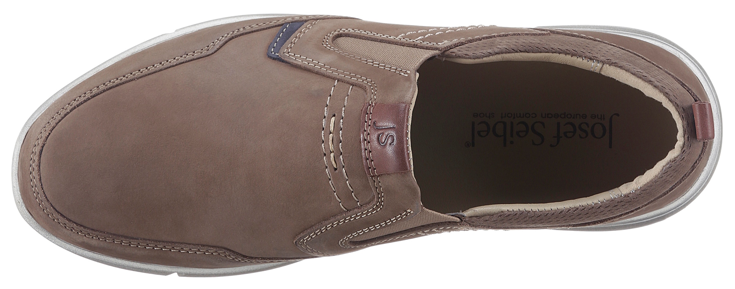 Josef Seibel Slipper »Enrico 04«  Komfortschuh, Schlupfschuh mit dezenten Kontrastdetails