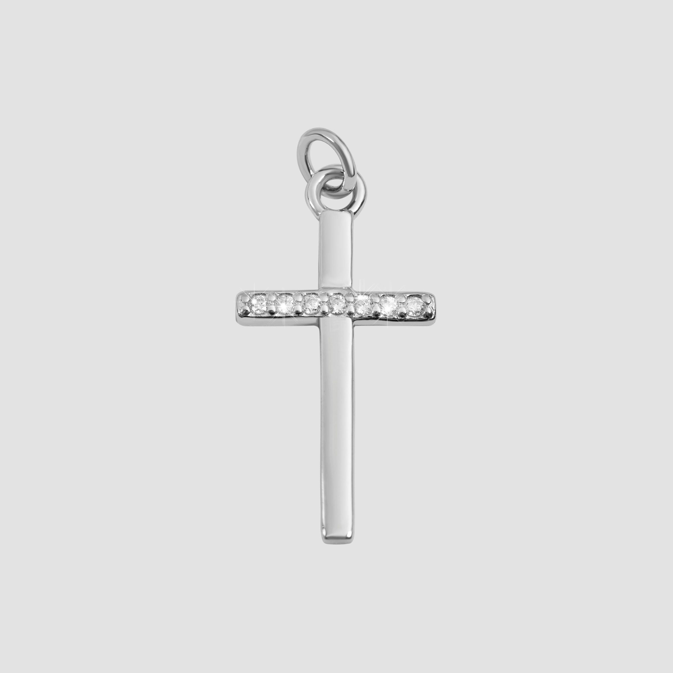 Adelia´s Kreuzanhänger »Damen Anhänger ¿ Kreuz Kreuzanhänger aus 925 Silber mit Zirkonia«