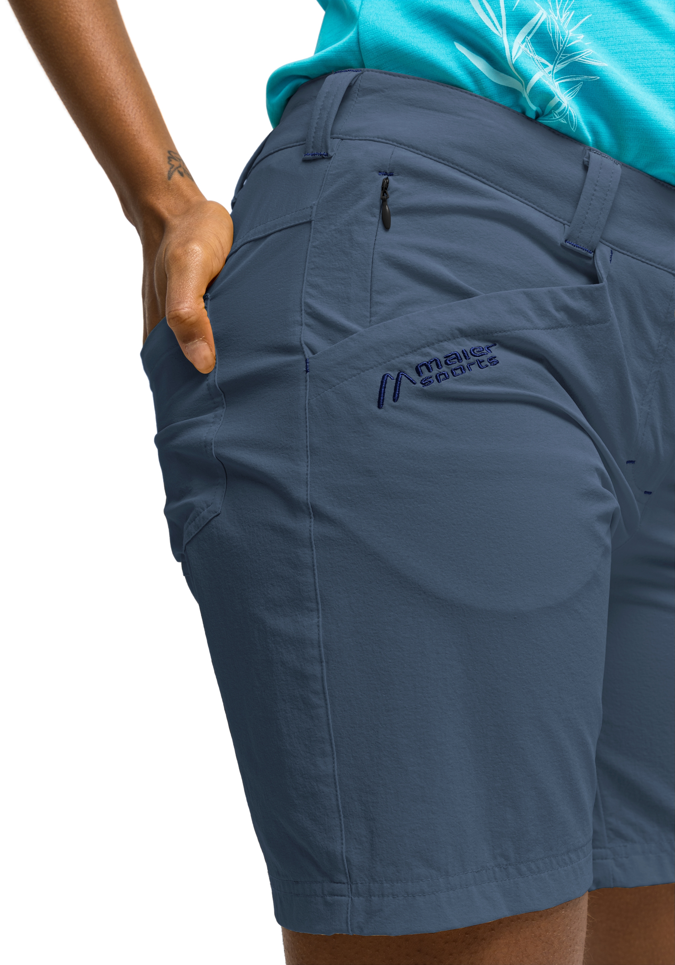 Maier Sports Funktionsshorts »Lulaka Shorts«, Damen Shorts, kurze Wanderhose, Outdoorhose mit 4 Taschen, Regular Fit