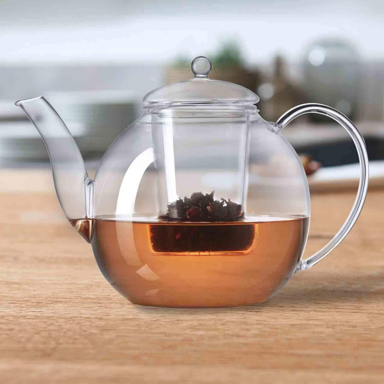 LEONARDO Teekanne »Teekanne Armonia 1.2 l transparent« 0 l 1 Stk. tlg. Handgefertigtes Unikat, maximal 100 Grad C
