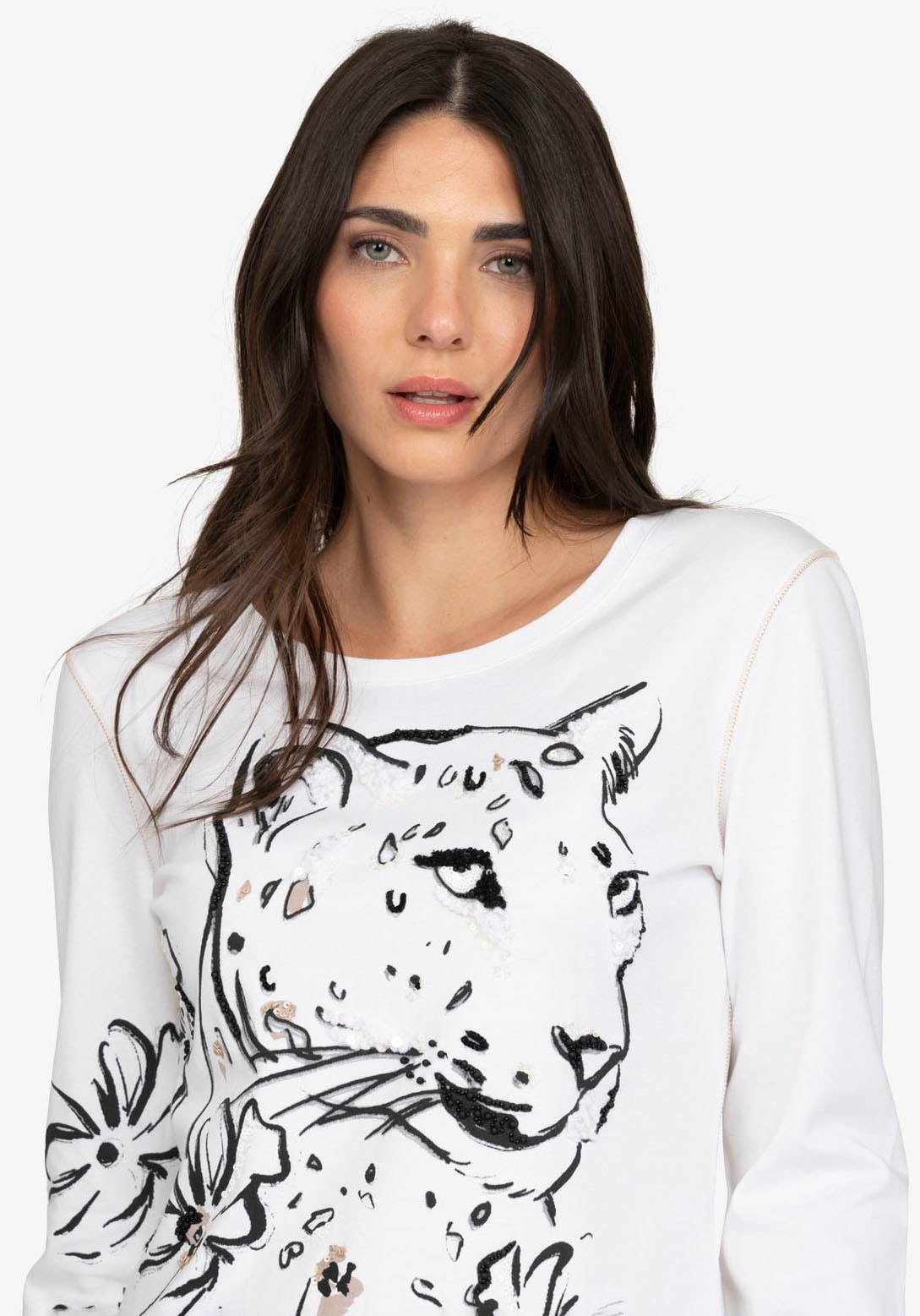 Sportalm Kitzbühel Langarmshirt, Regular fit mit Rundhalsausschnitt